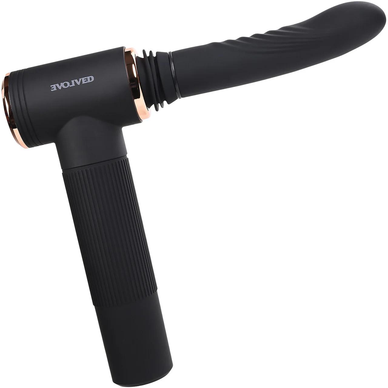Too Hot To Handle Silicone Thrusting Vibrating Dildo With Suction Cup Stand By Evolved Novelties - Image 3