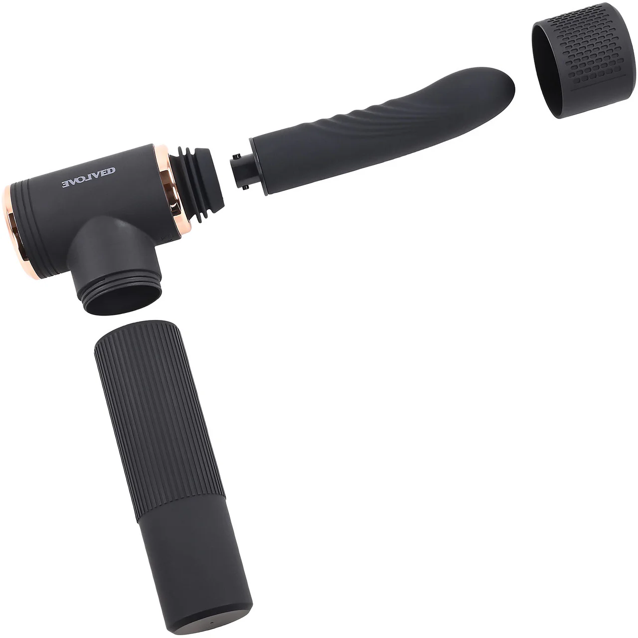 Too Hot To Handle Silicone Thrusting Vibrating Dildo With Suction Cup Stand By Evolved Novelties - Image 5