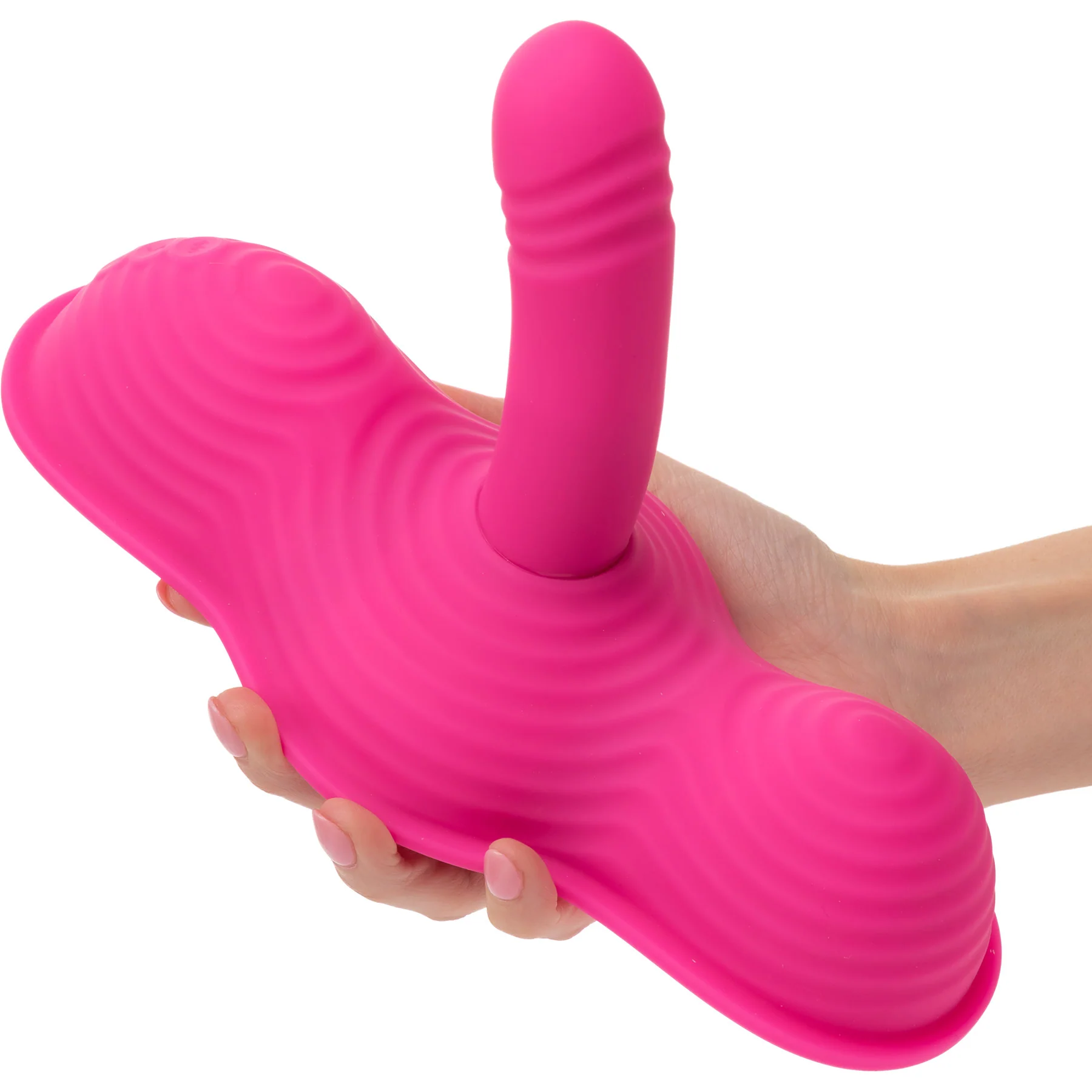 Triple Rider™ Remote Control Ecstasy Rumbler Triple Stim Vibrating Grinder By CalExotics - Image 5