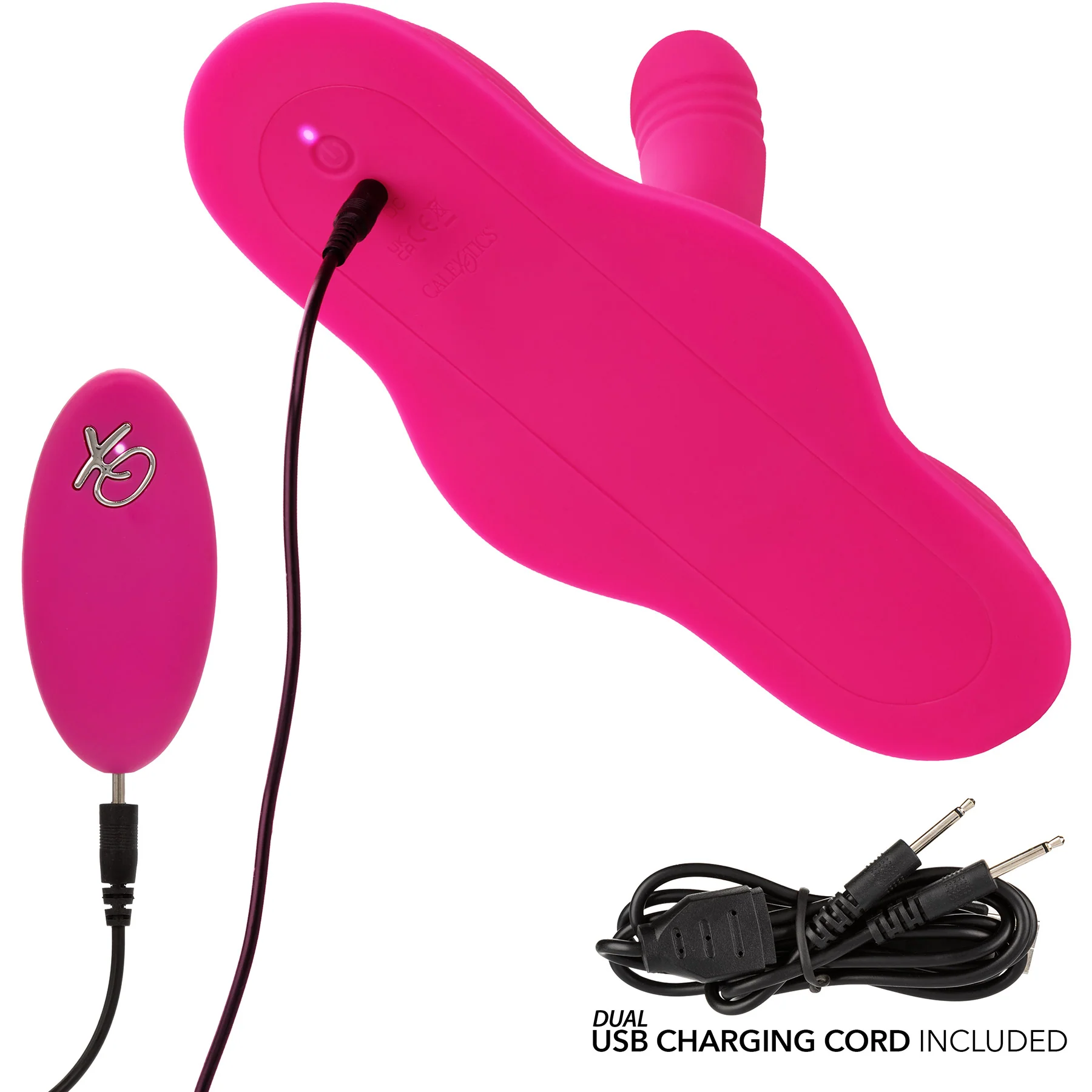 Triple Rider™ Remote Control Ecstasy Rumbler Triple Stim Vibrating Grinder By CalExotics - Image 7