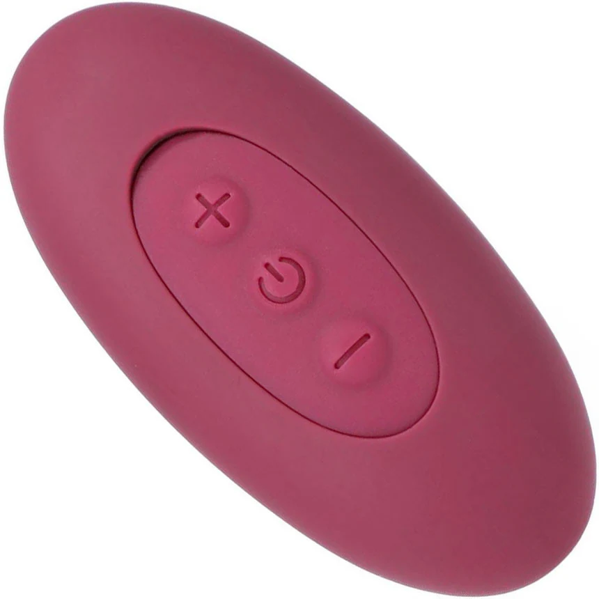 Tryst Duet Double Ended Vibrating Silicone Dildo With Remote By Doc Johnson - Berry - Image 6