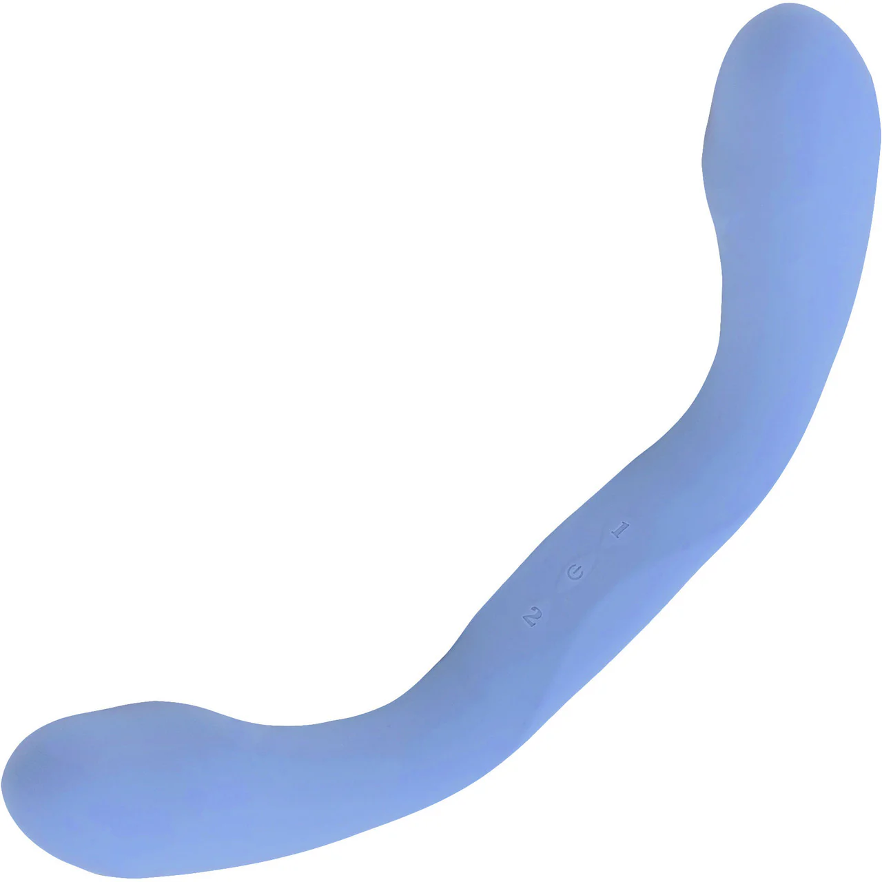 Tryst Duet Double Ended Vibrating Silicone Dildo With Remote By Doc Johnson - Periwinkle - Image 3