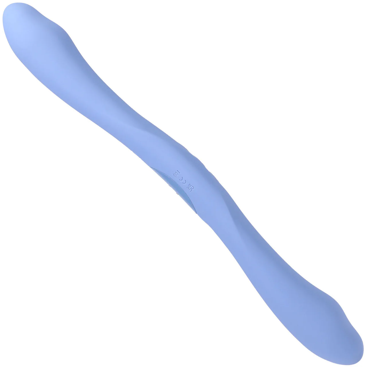 Tryst Duet Double Ended Vibrating Silicone Dildo With Remote By Doc Johnson - Periwinkle - Image 4