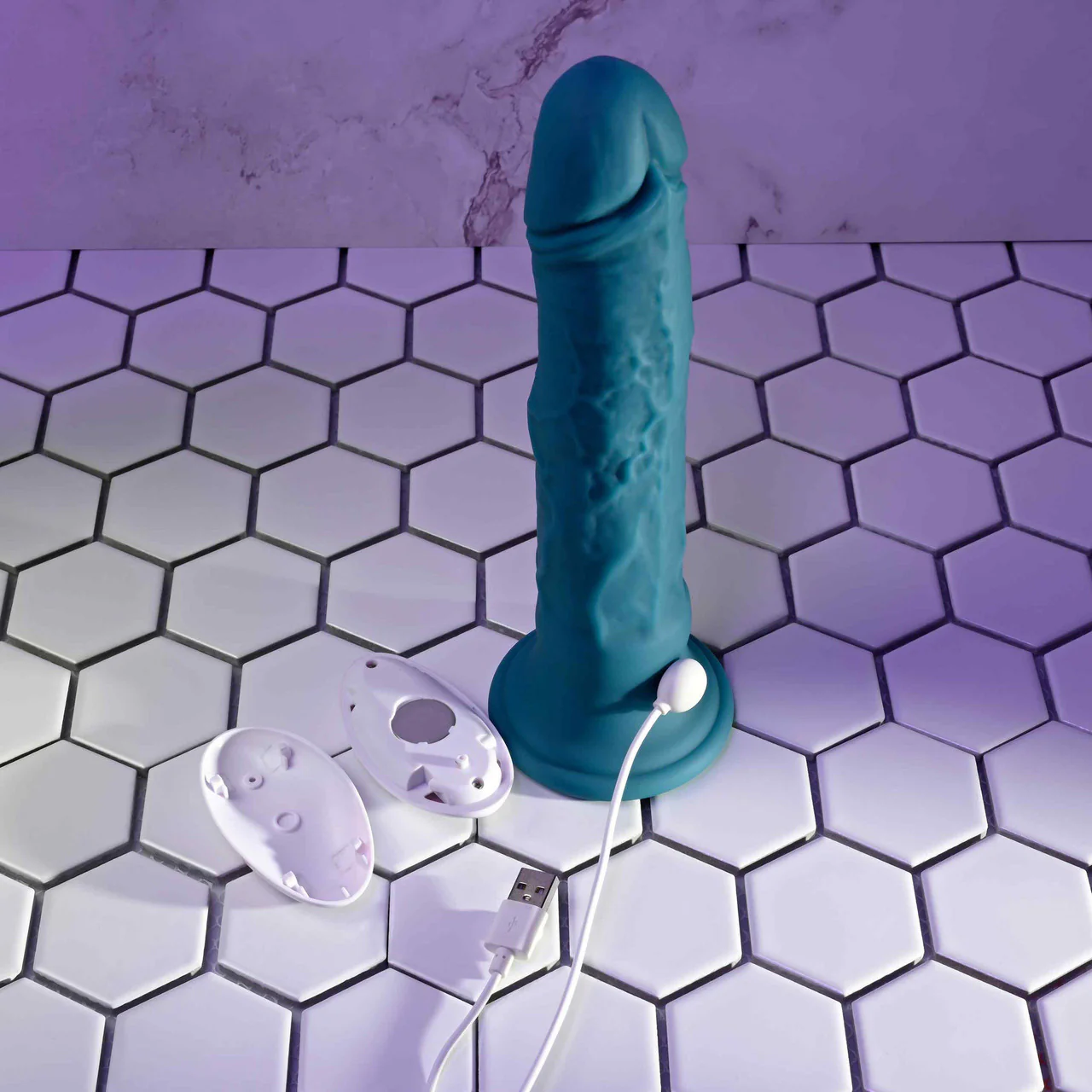 Tsunami Rechargeable Waving & Vibrating Silicone Suction Cup Dildo With Remote By Evolved Novelties - Image 15