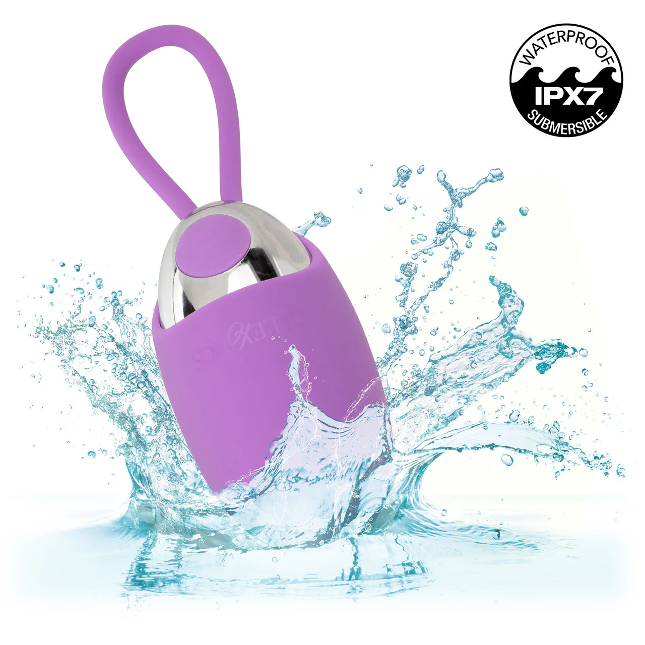 Turbo Buzz Bullet With Removable Silicone Sleeve - Rechargeable Vibrator By CalExotics - Purple - Image 7