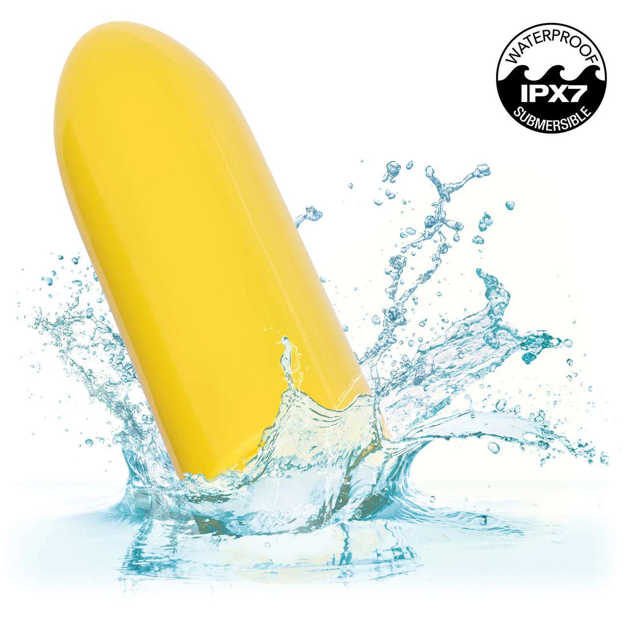 Turbo Buzz Classic Bullet Rechargeable Waterproof Vibrator By CalExotics - Yellow - Image 6