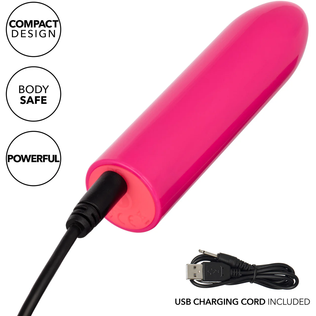 Turbo Buzz Classic Mini Bullet Rechargeable Waterproof Vibrator By CalExotics - Pink - Image 5