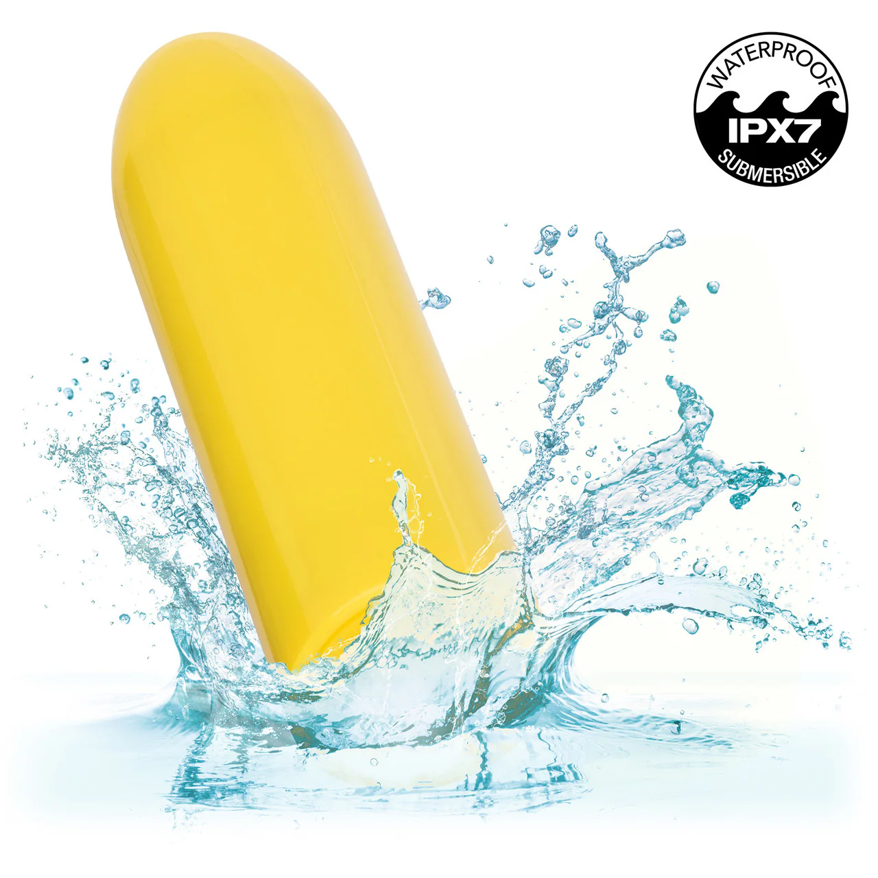 Turbo Buzz Classic Mini Bullet Rechargeable Waterproof Vibrator By CalExotics - Yellow - Image 6