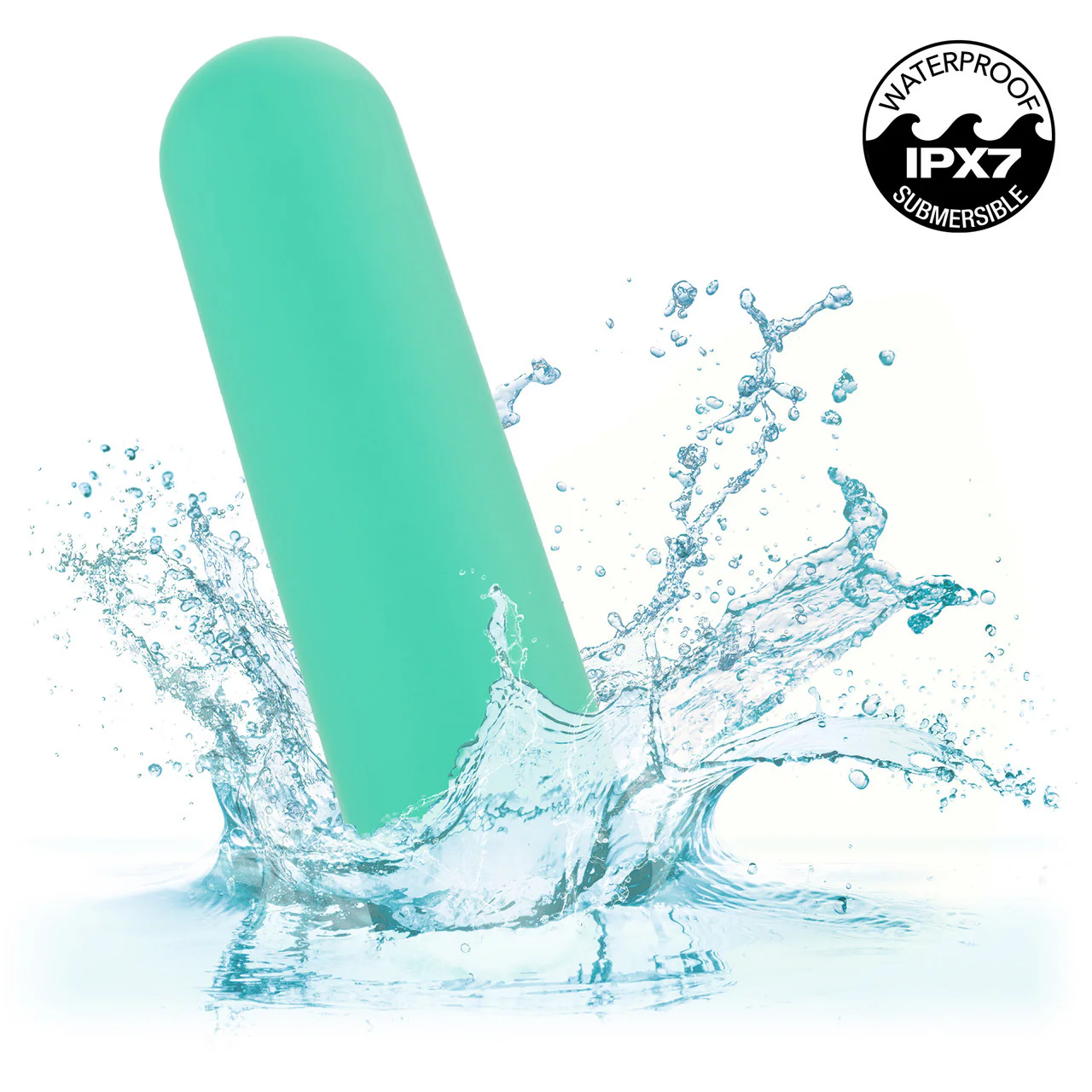 Turbo Buzz Rounded Bullet Rechargeable Waterproof Vibrator By CalExotics - Green - Image 6