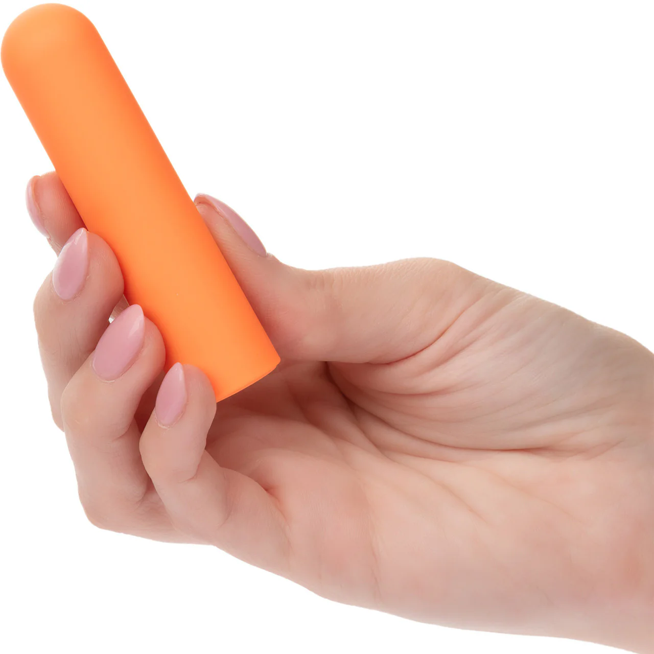 Turbo Buzz Rounded Bullet Rechargeable Waterproof Vibrator By CalExotics - Orange - Image 2