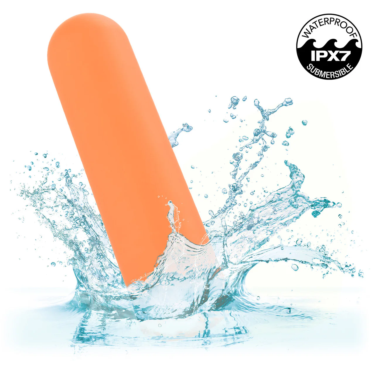 Turbo Buzz Rounded Bullet Rechargeable Waterproof Vibrator By CalExotics - Orange - Image 6
