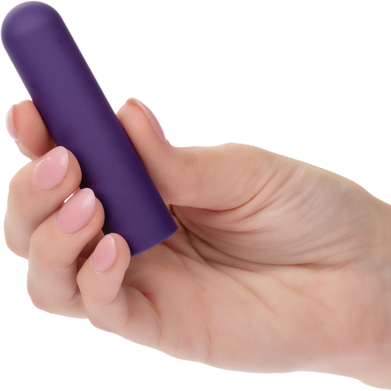 Turbo Buzz Rounded Bullet Rechargeable Waterproof Vibrator By CalExotics - Purple - Image 2