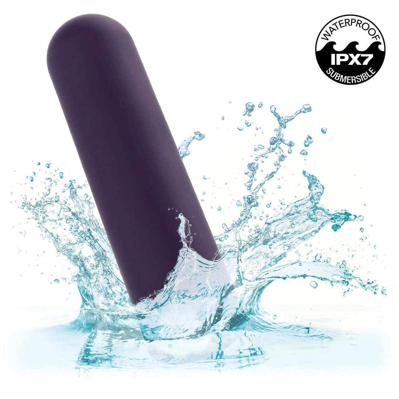 Turbo Buzz Rounded Bullet Rechargeable Waterproof Vibrator By CalExotics - Purple - Image 6