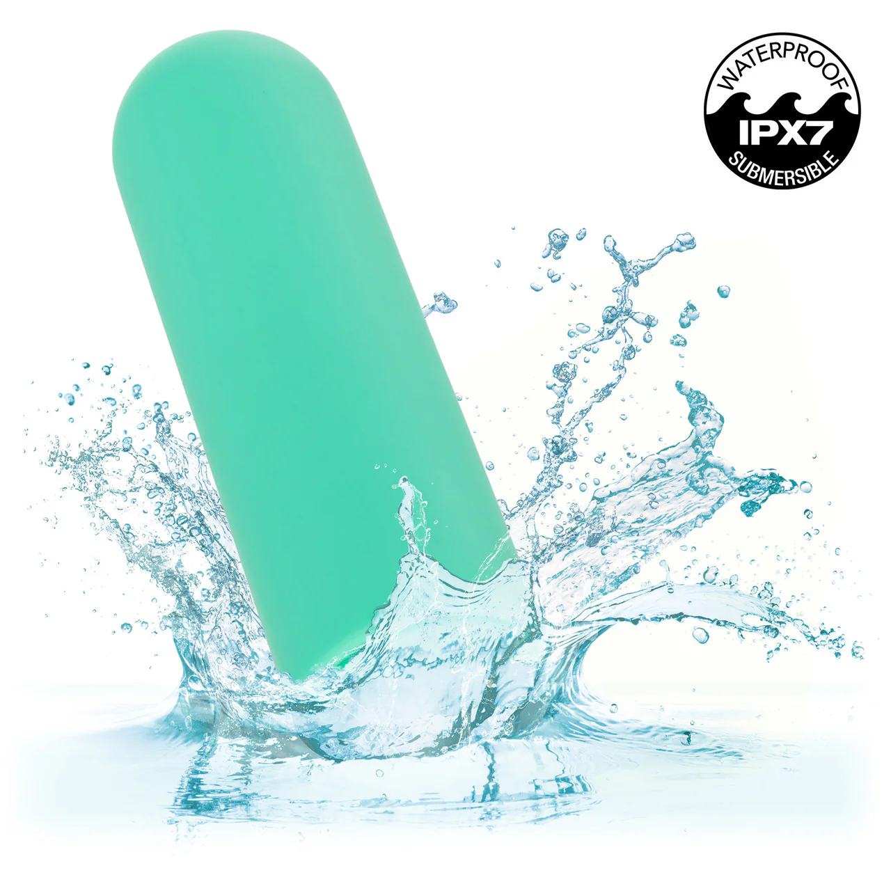 Turbo Buzz Rounded Mini Bullet Rechargeable Waterproof Vibrator By CalExotics - Green - Image 6
