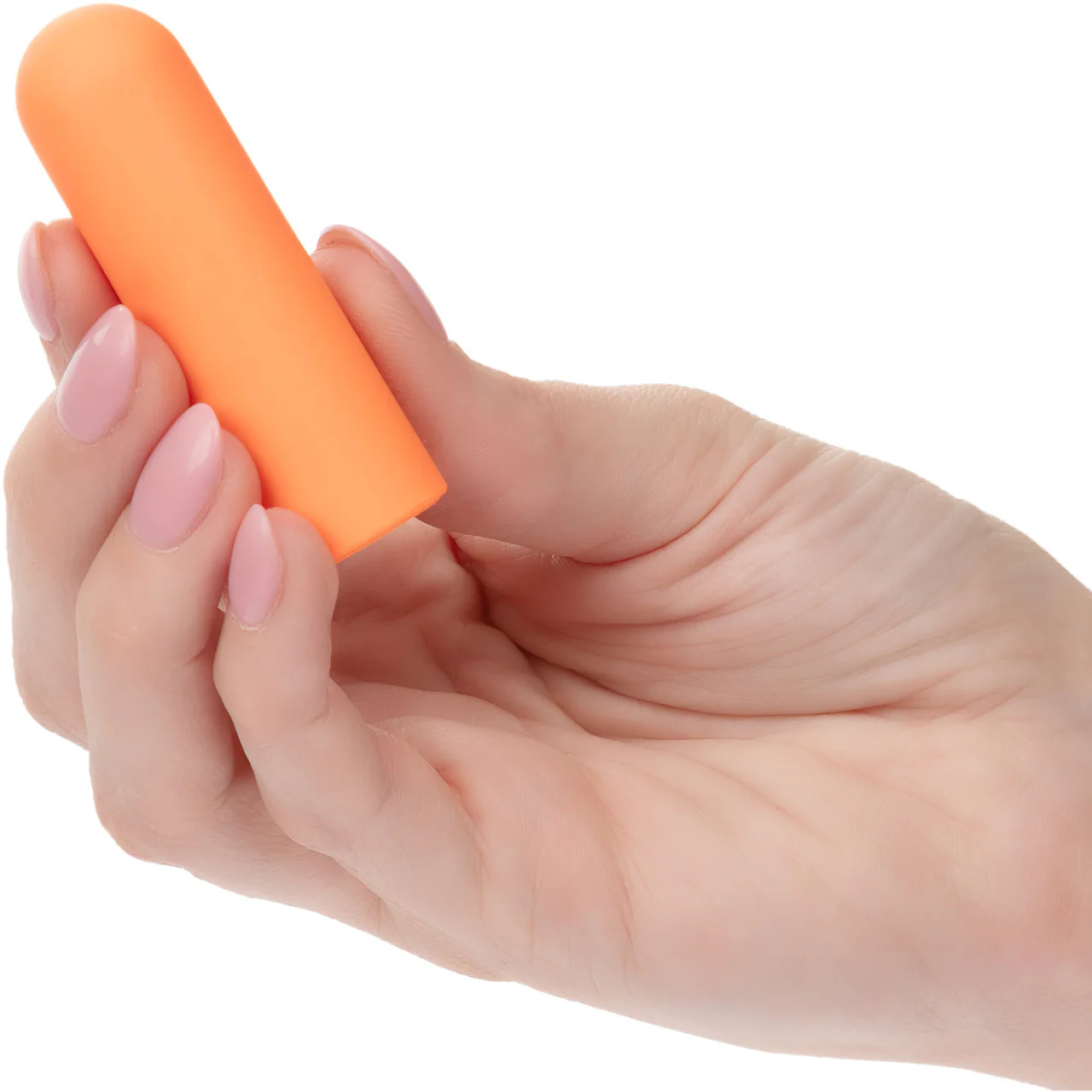 Turbo Buzz Rounded Mini Bullet Rechargeable Waterproof Vibrator By CalExotics - Orange - Image 2