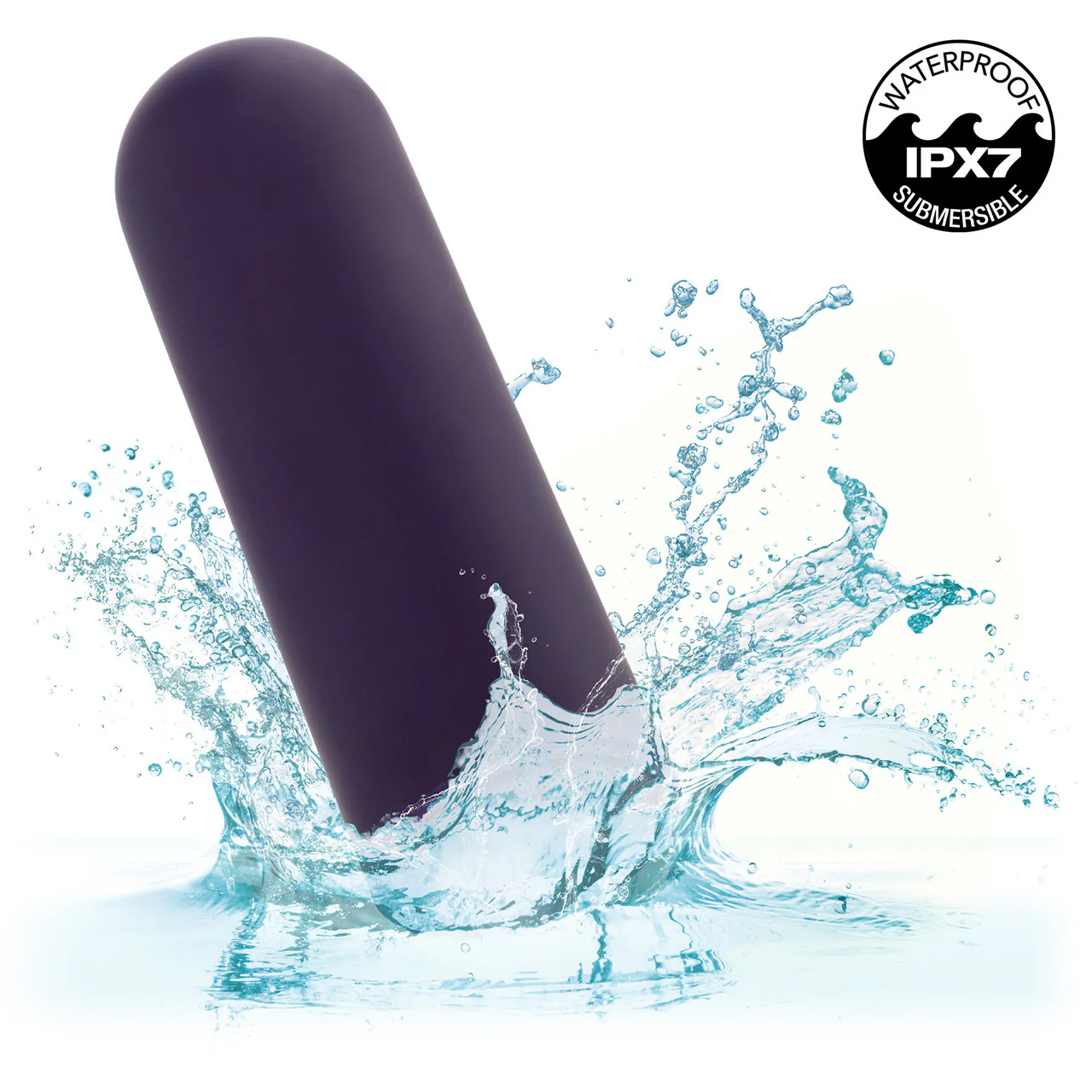 Turbo Buzz Rounded Mini Bullet Rechargeable Waterproof Vibrator By CalExotics - Purple - Image 6