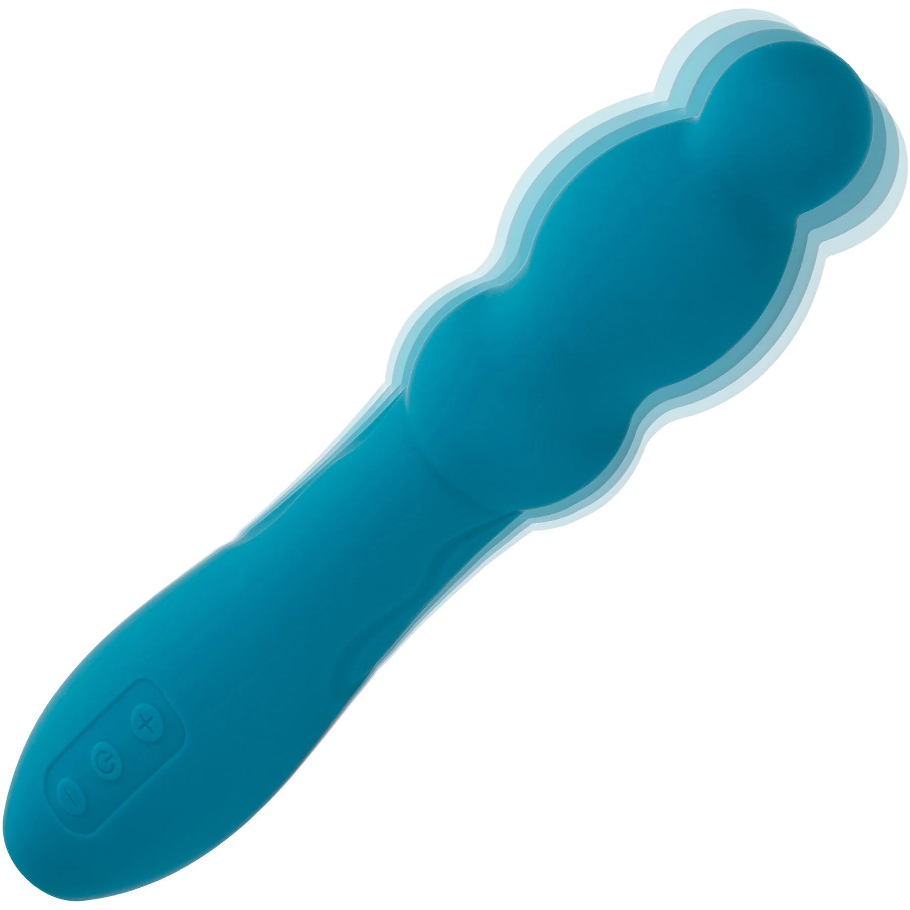 Turbo Glide™ Ripple Rechargeable Silicone Vibrator By CalExotics - Image 3