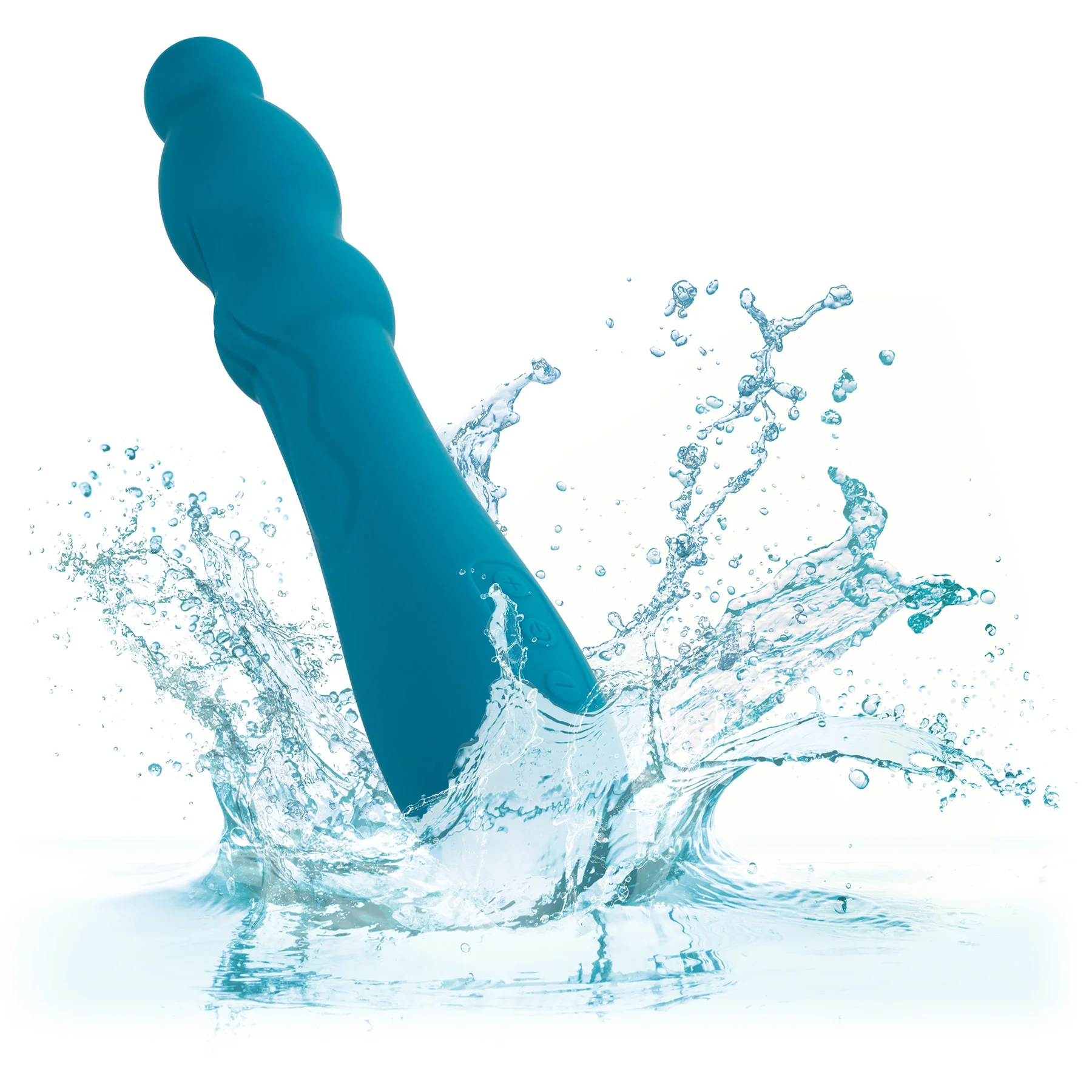 Turbo Glide™ Ripple Rechargeable Silicone Vibrator By CalExotics - Image 4