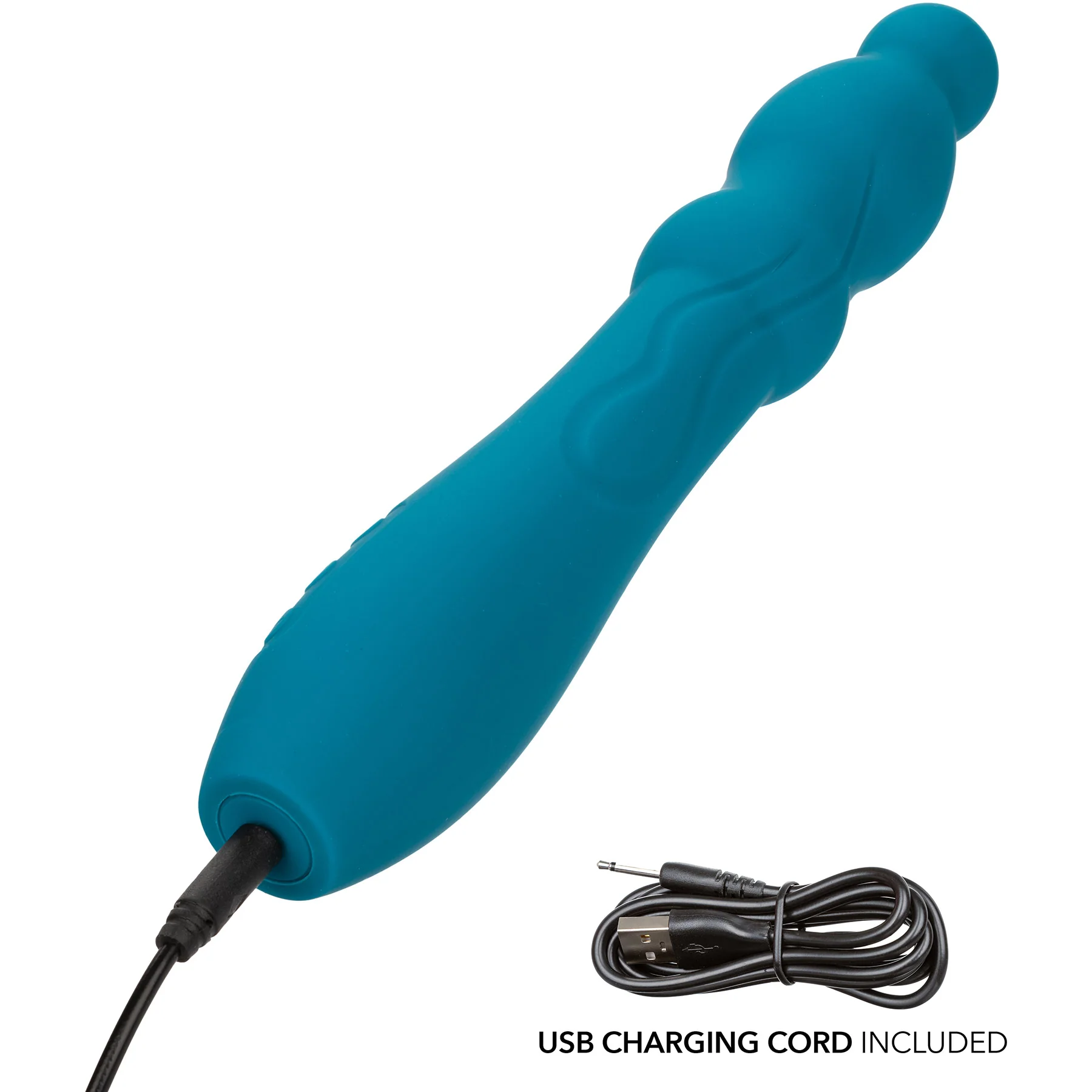 Turbo Glide™ Ripple Rechargeable Silicone Vibrator By CalExotics - Image 5