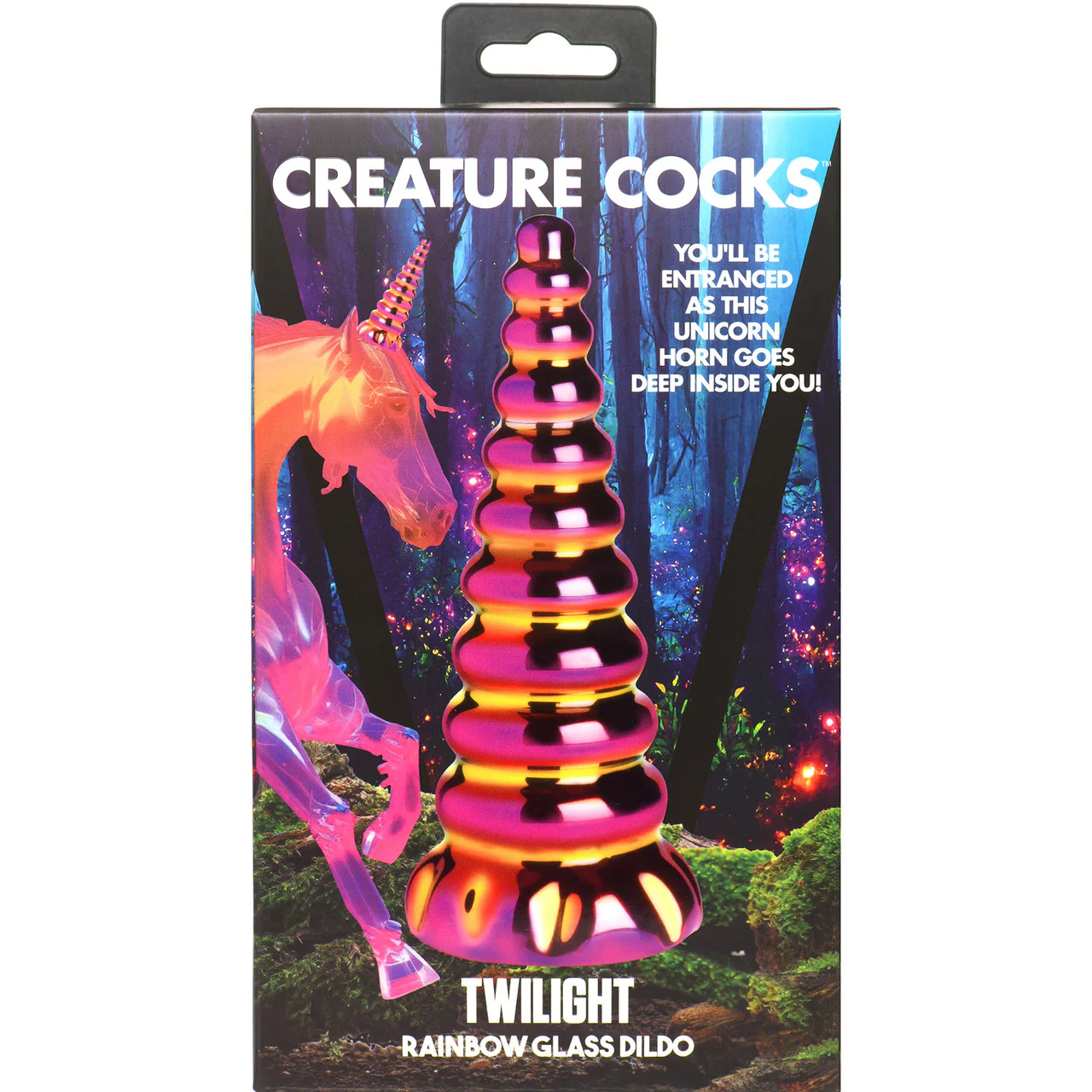 Twilight 6.25" Rainbow Glass Dildo By Creature Cocks - Image 12