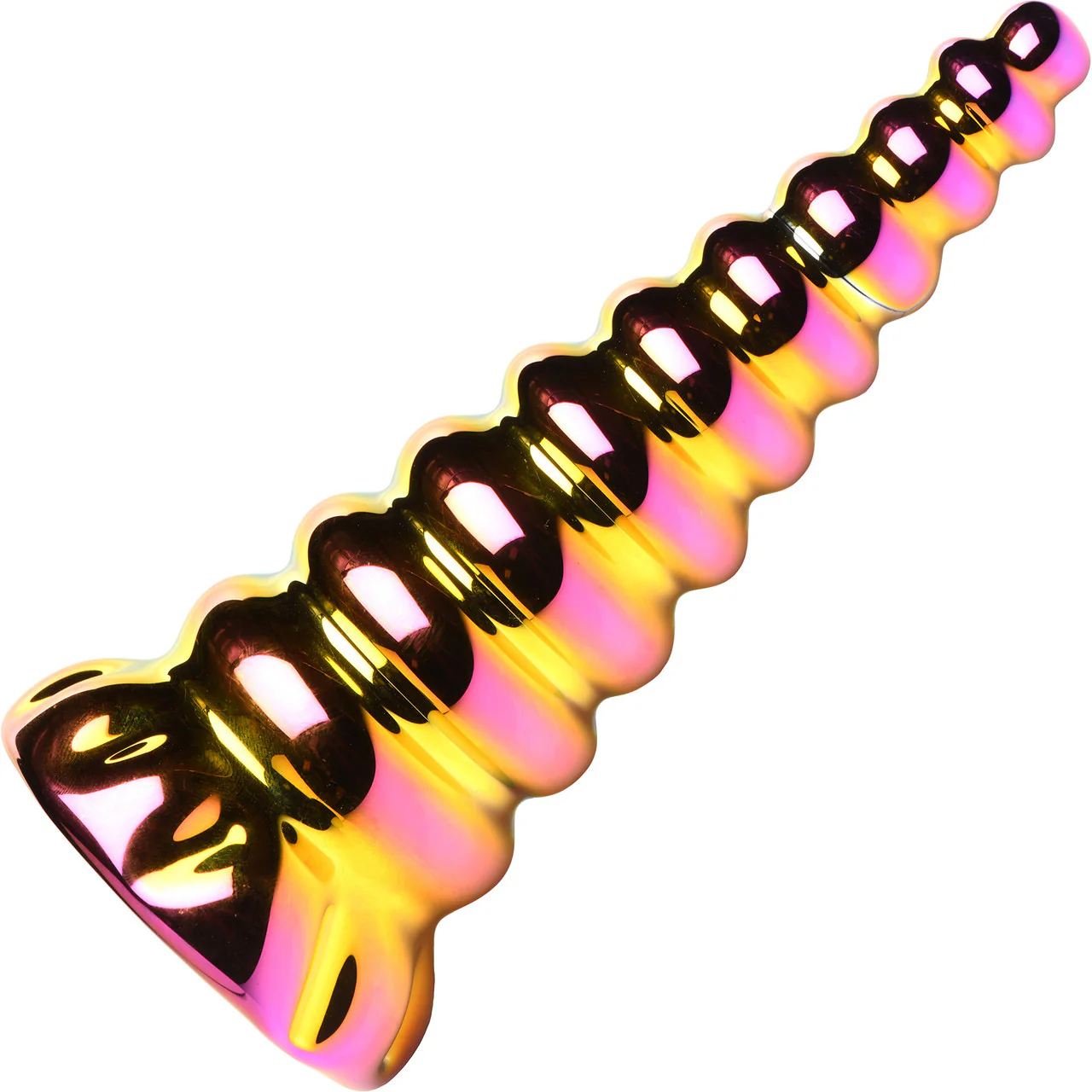 Twilight 6.25" Rainbow Glass Dildo By Creature Cocks - Image 3