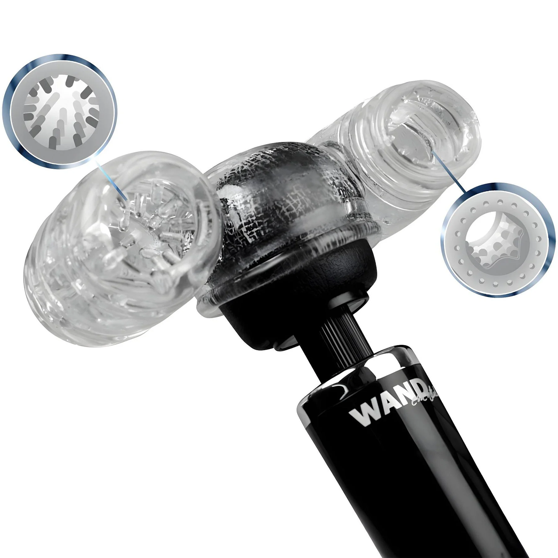 Twin Turbo Strokers 2 in 1 Wand Attachment By Wand Essentials - Image 6