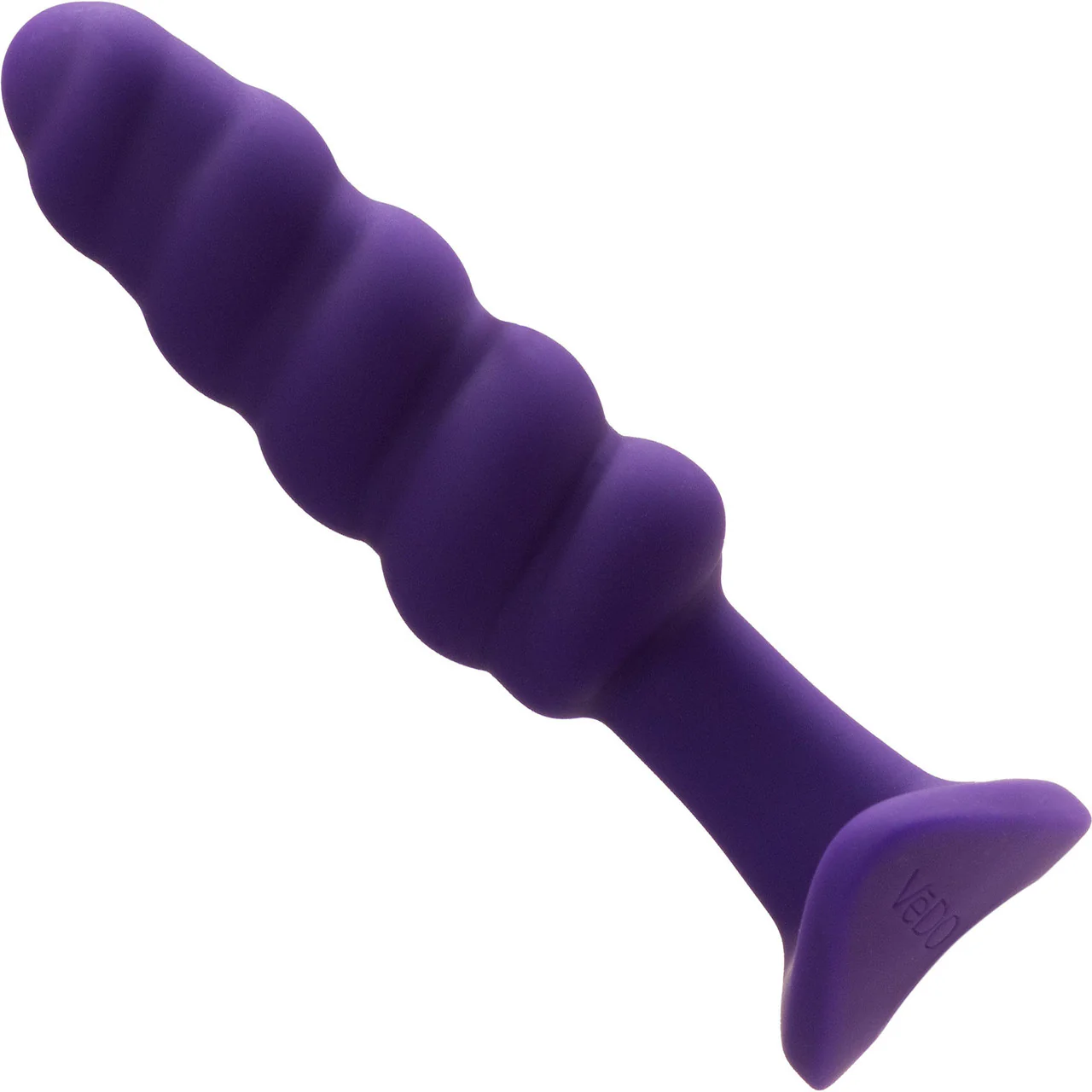 Twist Silicone Rechargeable Waterproof Anal Plug By VeDO - Deep Purple - Image 2