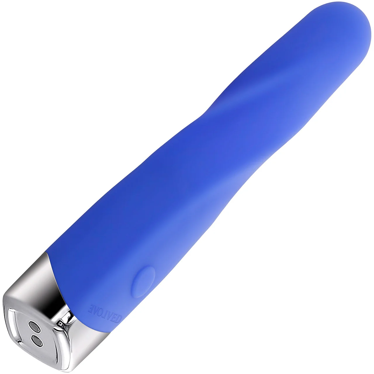 Twisted Temptation Rechargeable Waterproof Silicone Vibrator By Evolved Novelties - Blue - Image 3