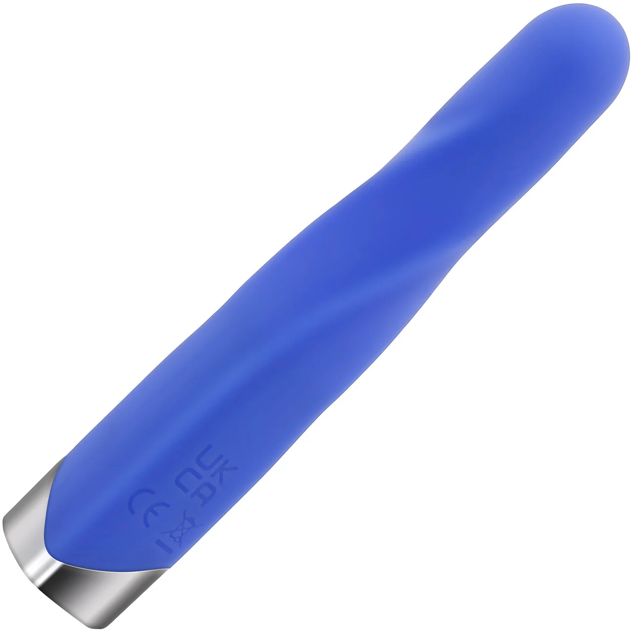 Twisted Temptation Rechargeable Waterproof Silicone Vibrator By Evolved Novelties - Blue - Image 7