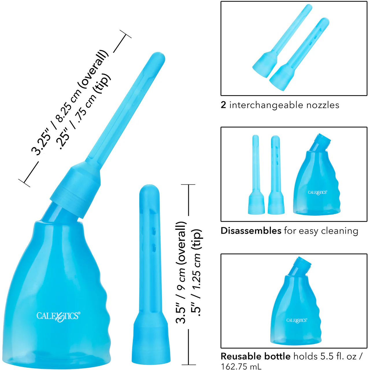Ultimate Douche Hygienic Cleaning System by CalExotics - Blue - Image 5