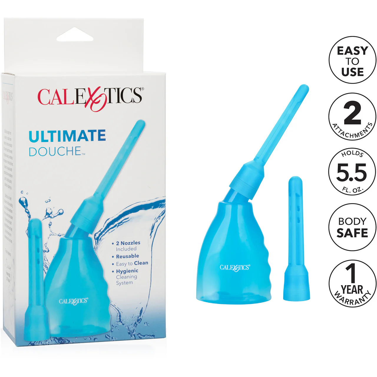 Ultimate Douche Hygienic Cleaning System by CalExotics - Blue - Image 6