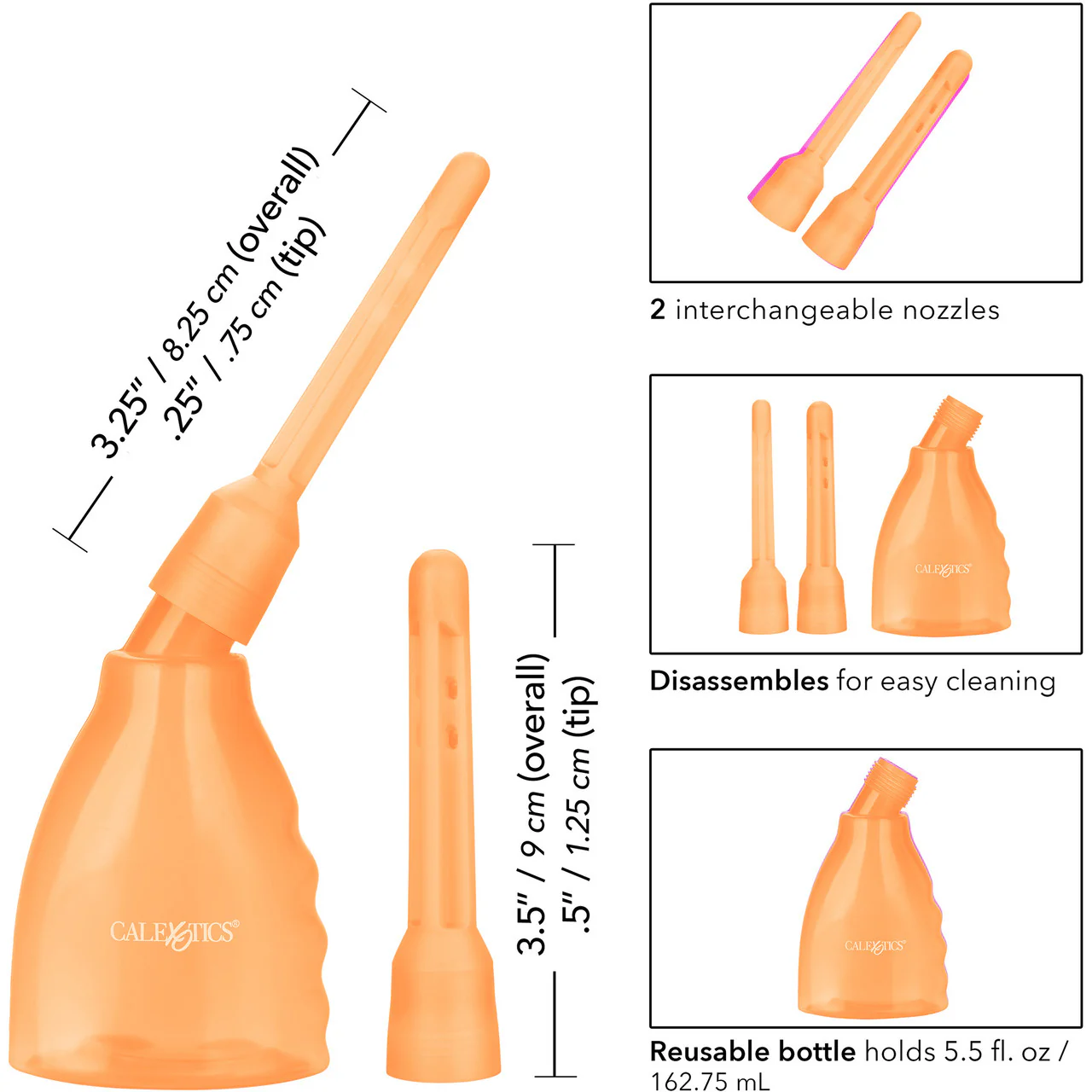 Ultimate Douche Hygienic Cleaning System by CalExotics - Orange - Image 5