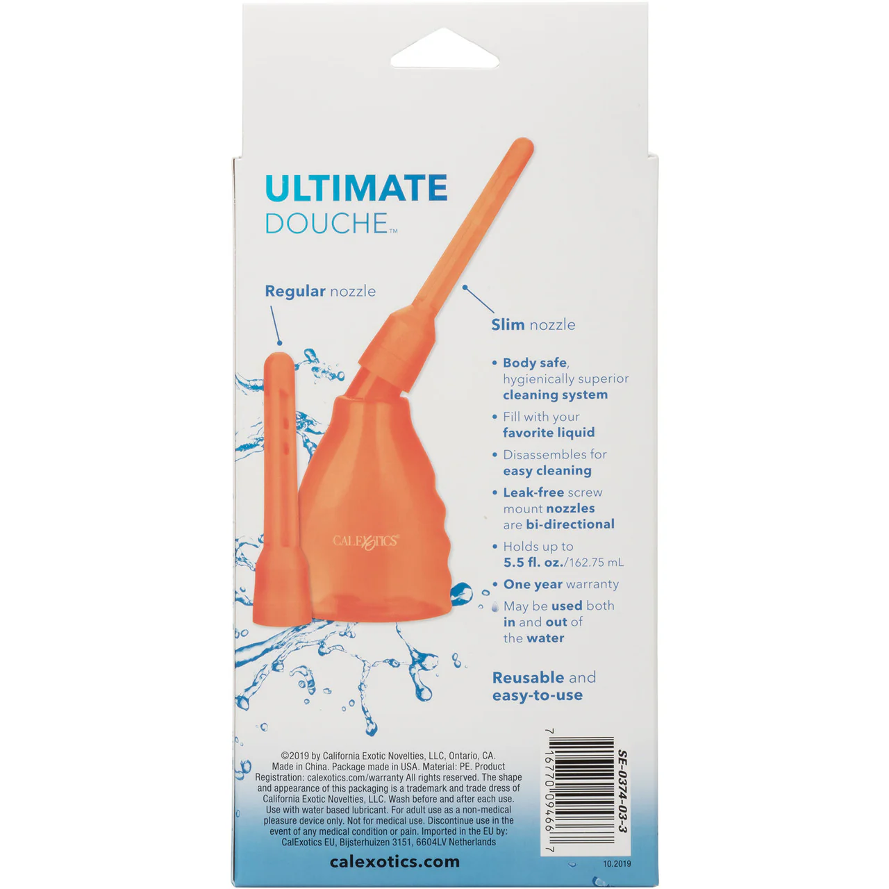 Ultimate Douche Hygienic Cleaning System by CalExotics - Orange - Image 7