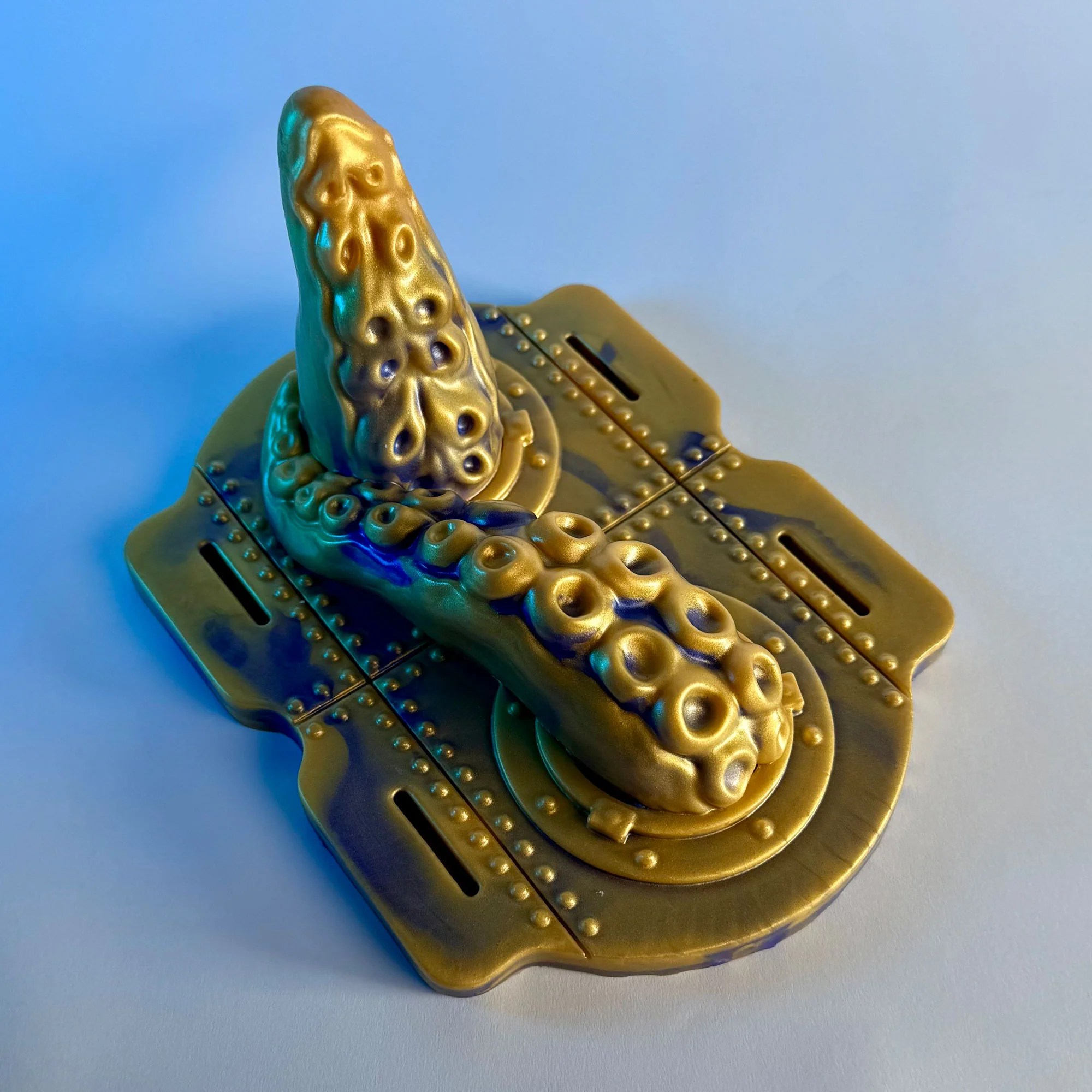 Uncover Creations The Tentacle Grinder IV Silicone Grinding Toy - Moondust - Image 11