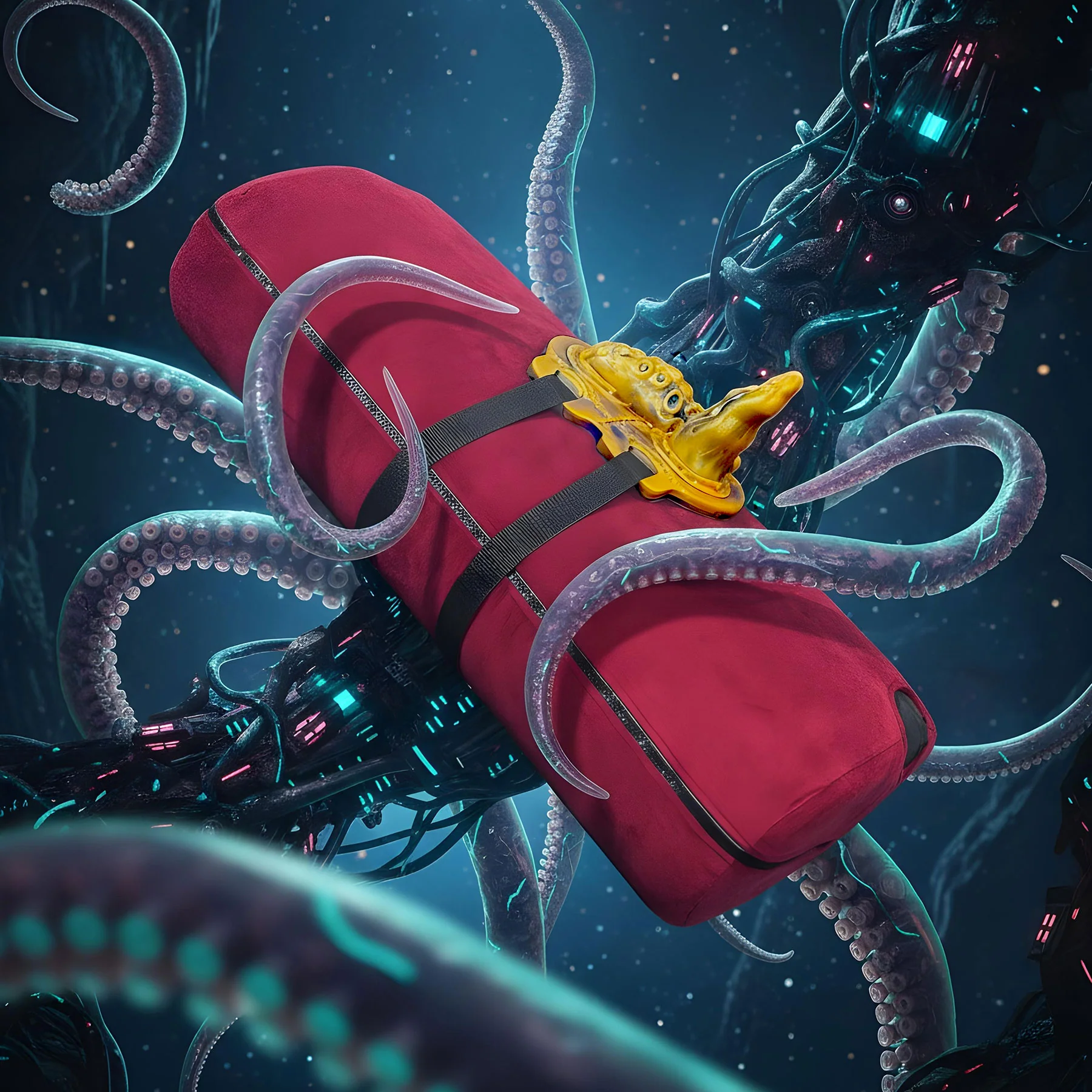 Uncover Creations The Tentacle Grinder IV Silicone Grinding Toy - Moondust - Image 2