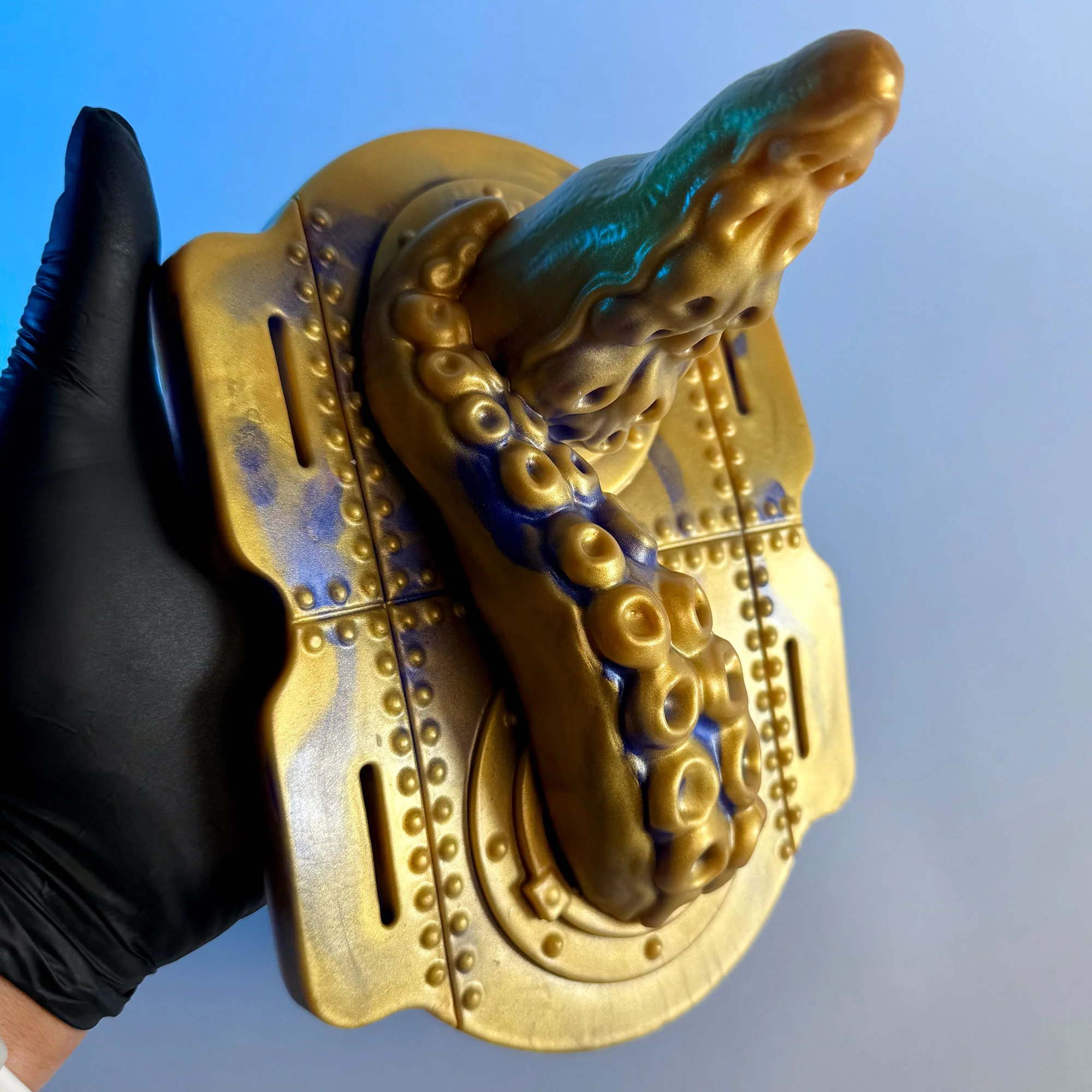 Uncover Creations The Tentacle Grinder IV Silicone Grinding Toy - Moondust - Image 4