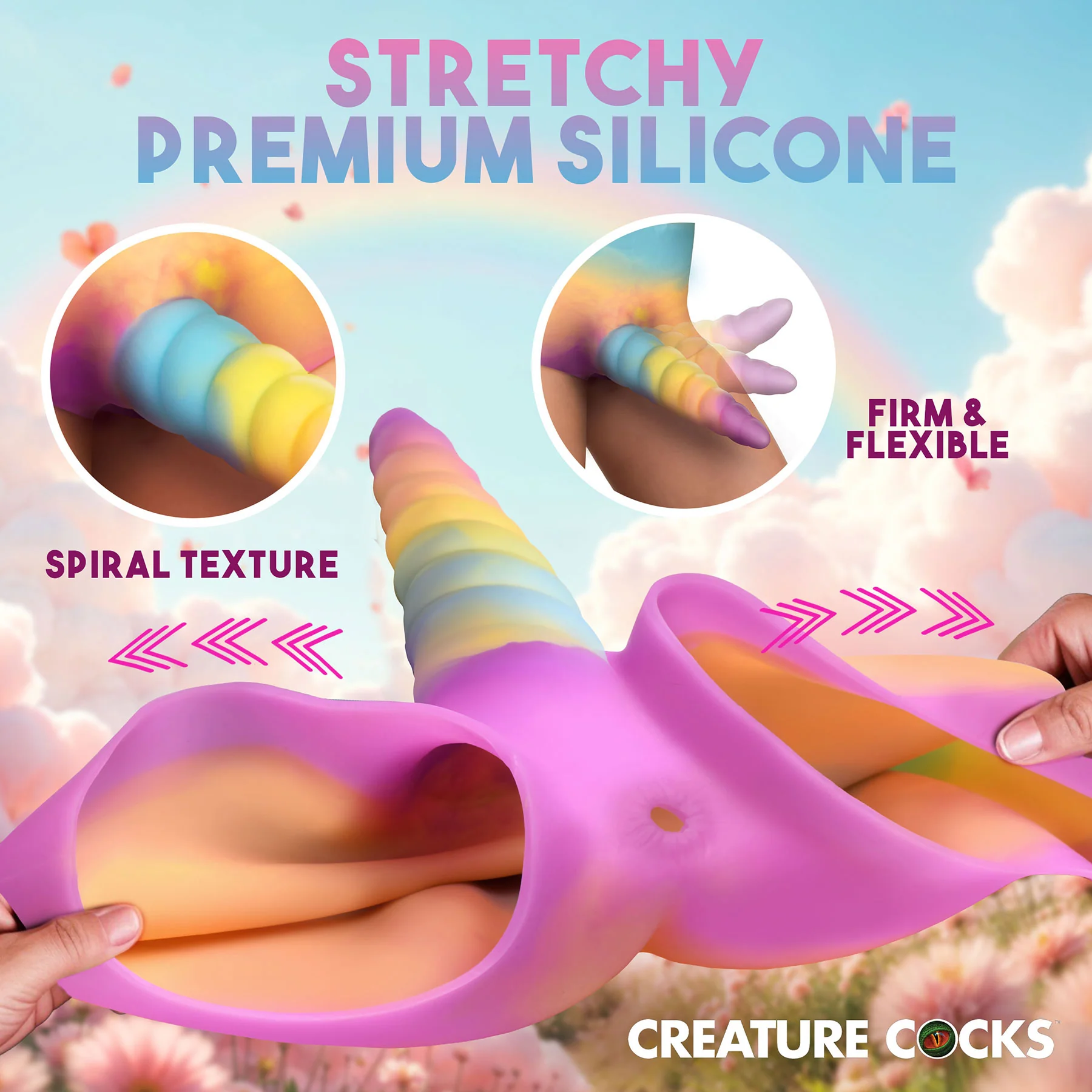 Unicorn Silicone Strap-On Harness By Creature Cocks - Image 8