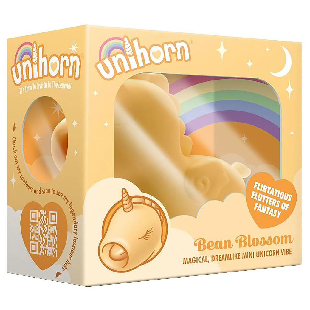 Unihorn Bean Blossom Flicking Silicone Clitoral Vibrator - Yellow - Image 14