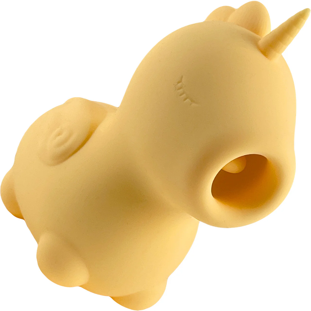 Unihorn Bean Blossom Flicking Silicone Clitoral Vibrator - Yellow - Image 4