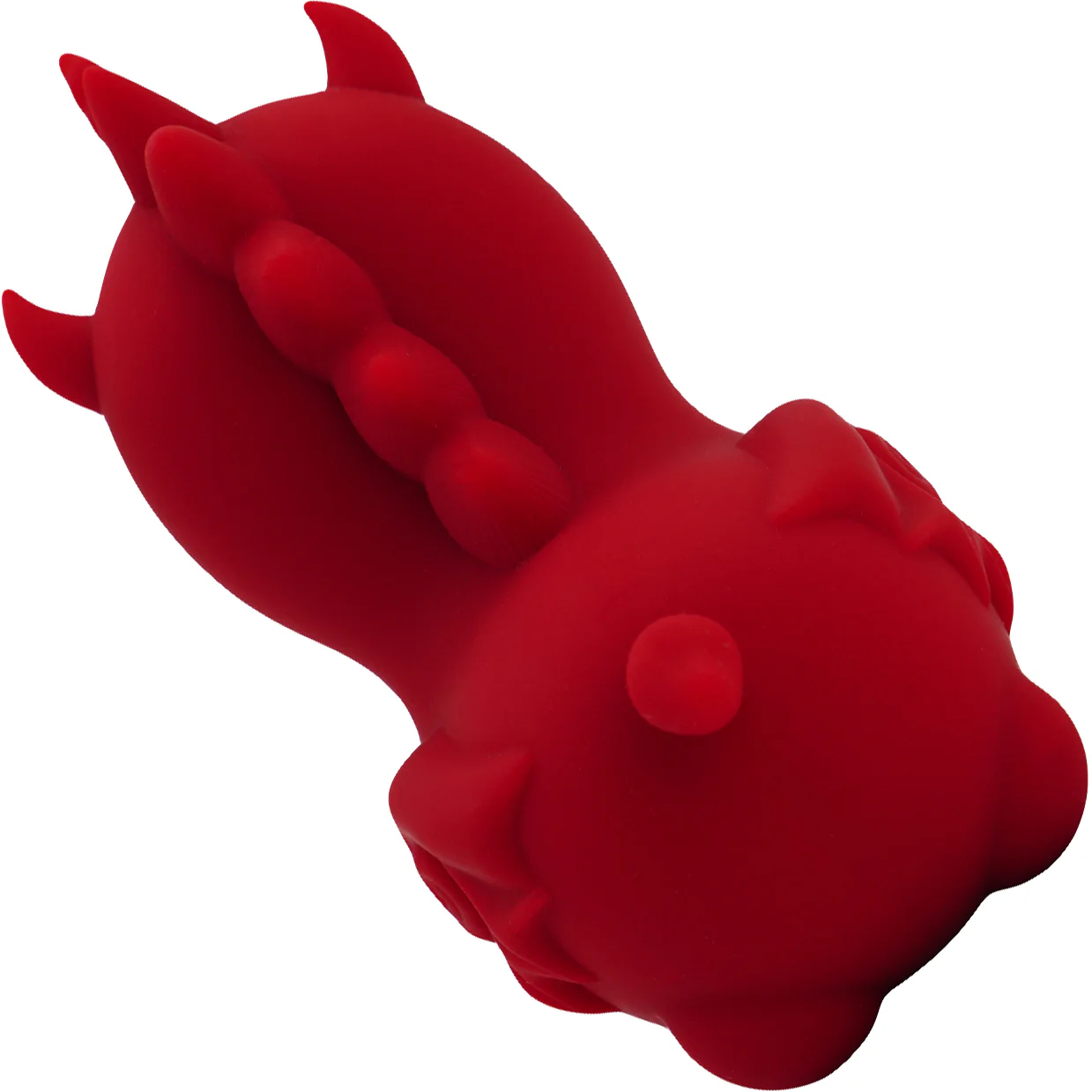 Unihorn Blaze Diablo Licking Forked Tongue Silicone Clitoral Vibrator - Red - Image 5