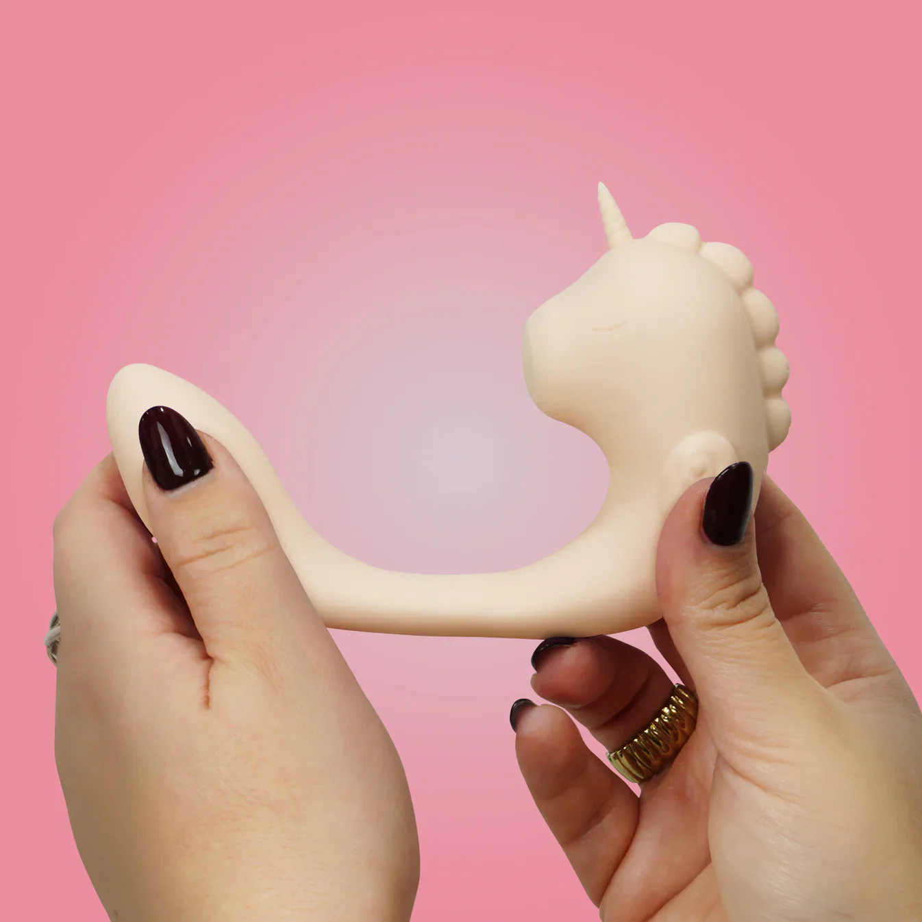 Unihorn C-Horse Coral Throb Pulsing Silicone Clitoral Vibrator - Image 4