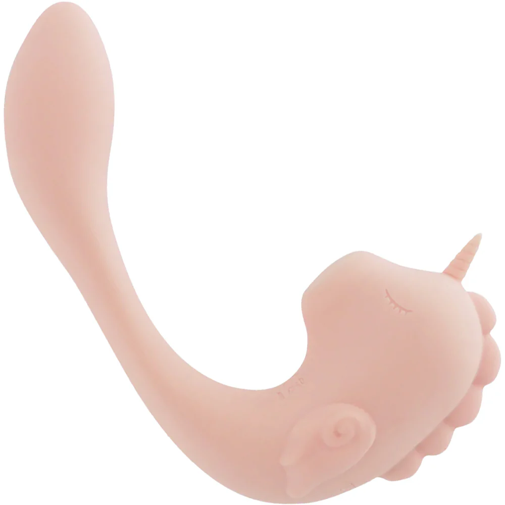 Unihorn C-Horse Coral Throb Pulsing Silicone Clitoral Vibrator - Image 5