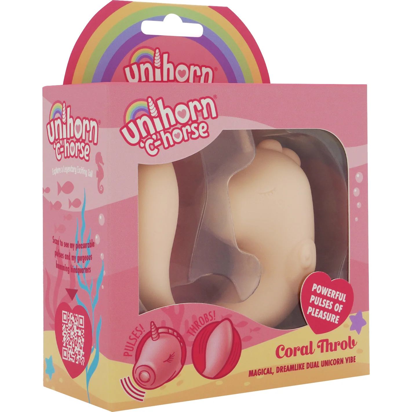 Unihorn C-Horse Coral Throb Pulsing Silicone Clitoral Vibrator - Image 8