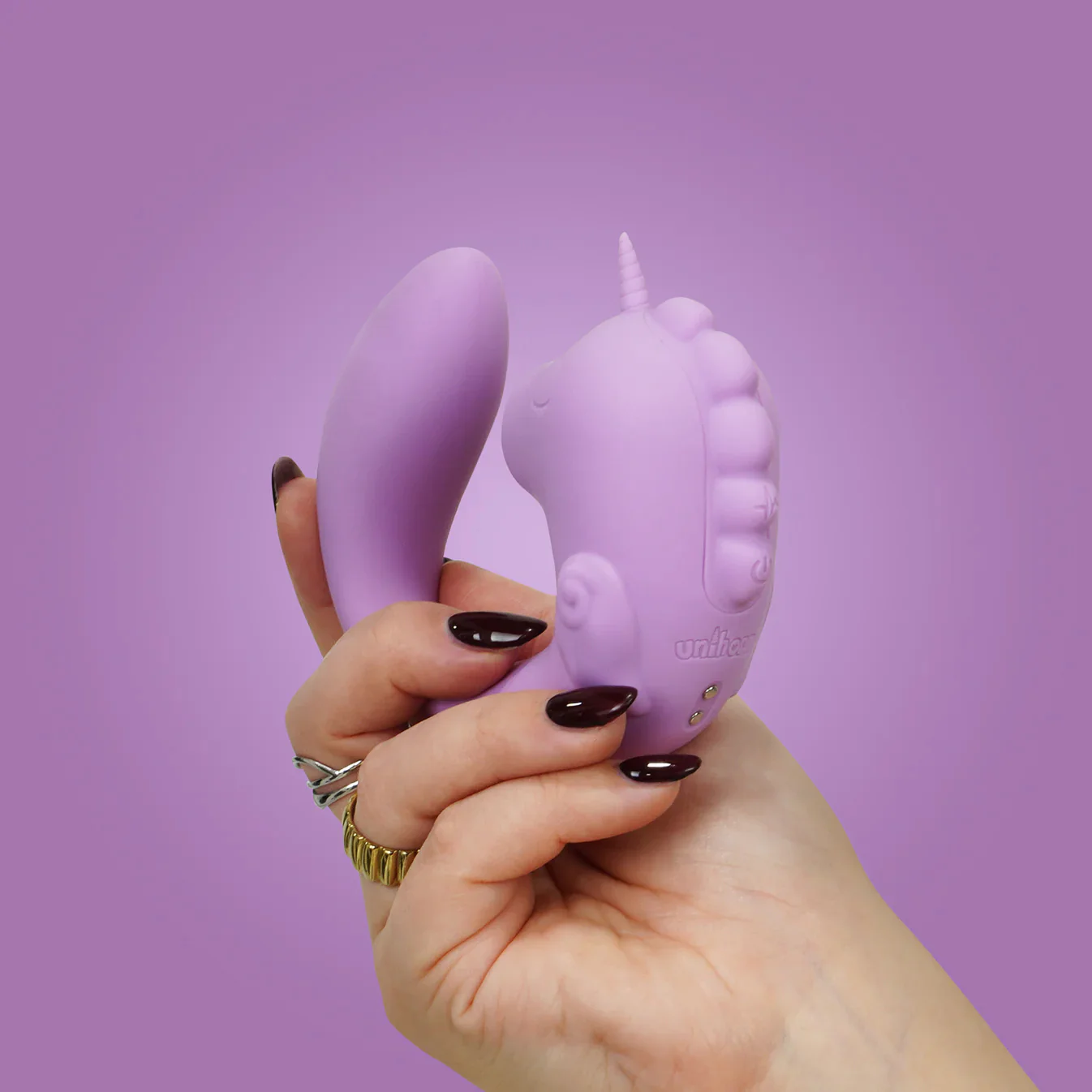 Unihorn C-Horse Marina Lilac Massaging Silicone Clitoral Vibrator - Image 6
