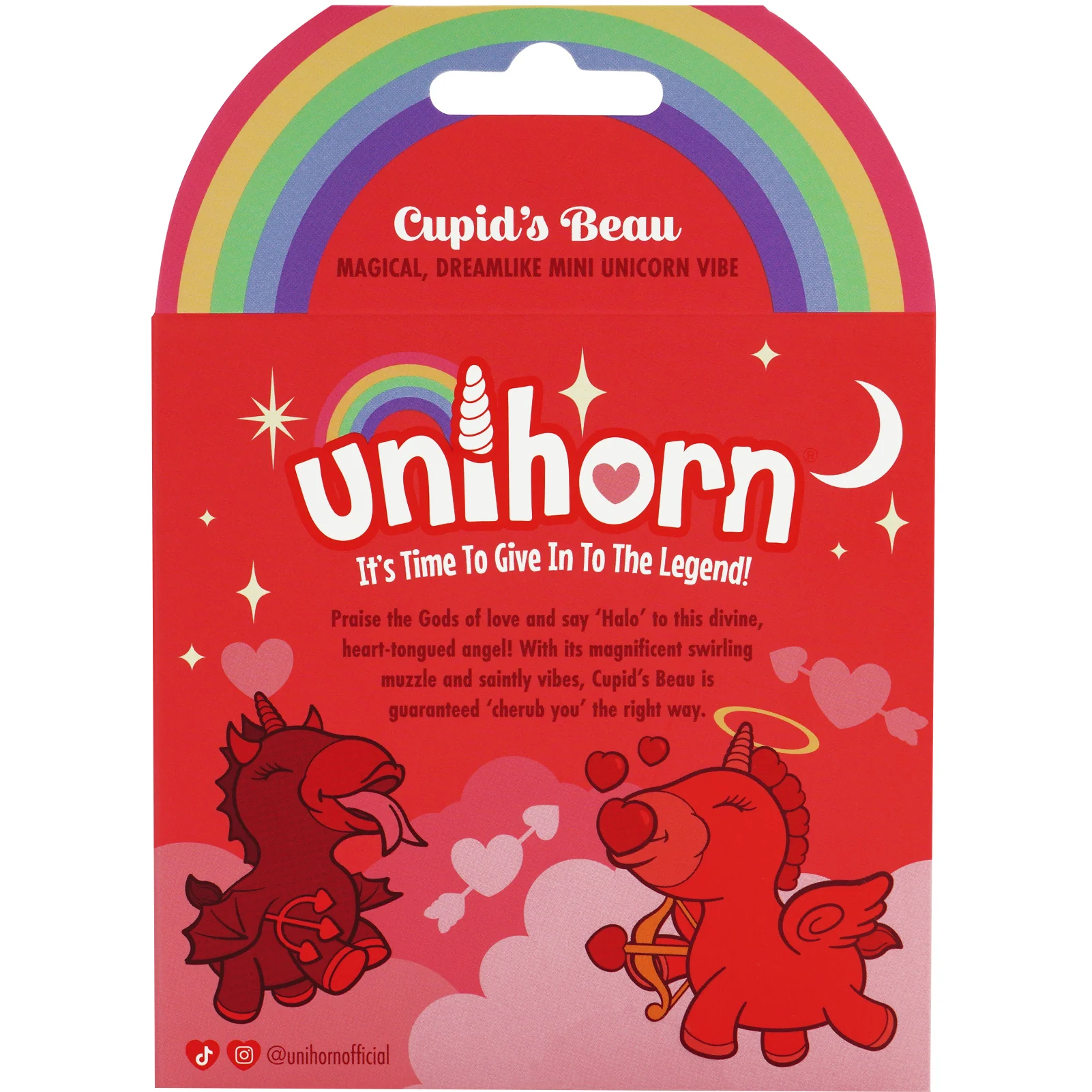 Unihorn Cupid's Beau The Nuzzling Nose Swirling Silicone Clitoral Vibrator - Red - Image 13