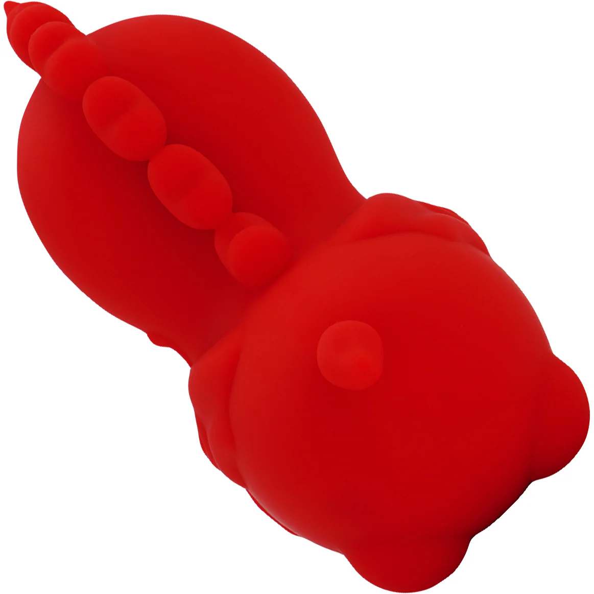 Unihorn Cupid's Beau The Nuzzling Nose Swirling Silicone Clitoral Vibrator - Red - Image 6