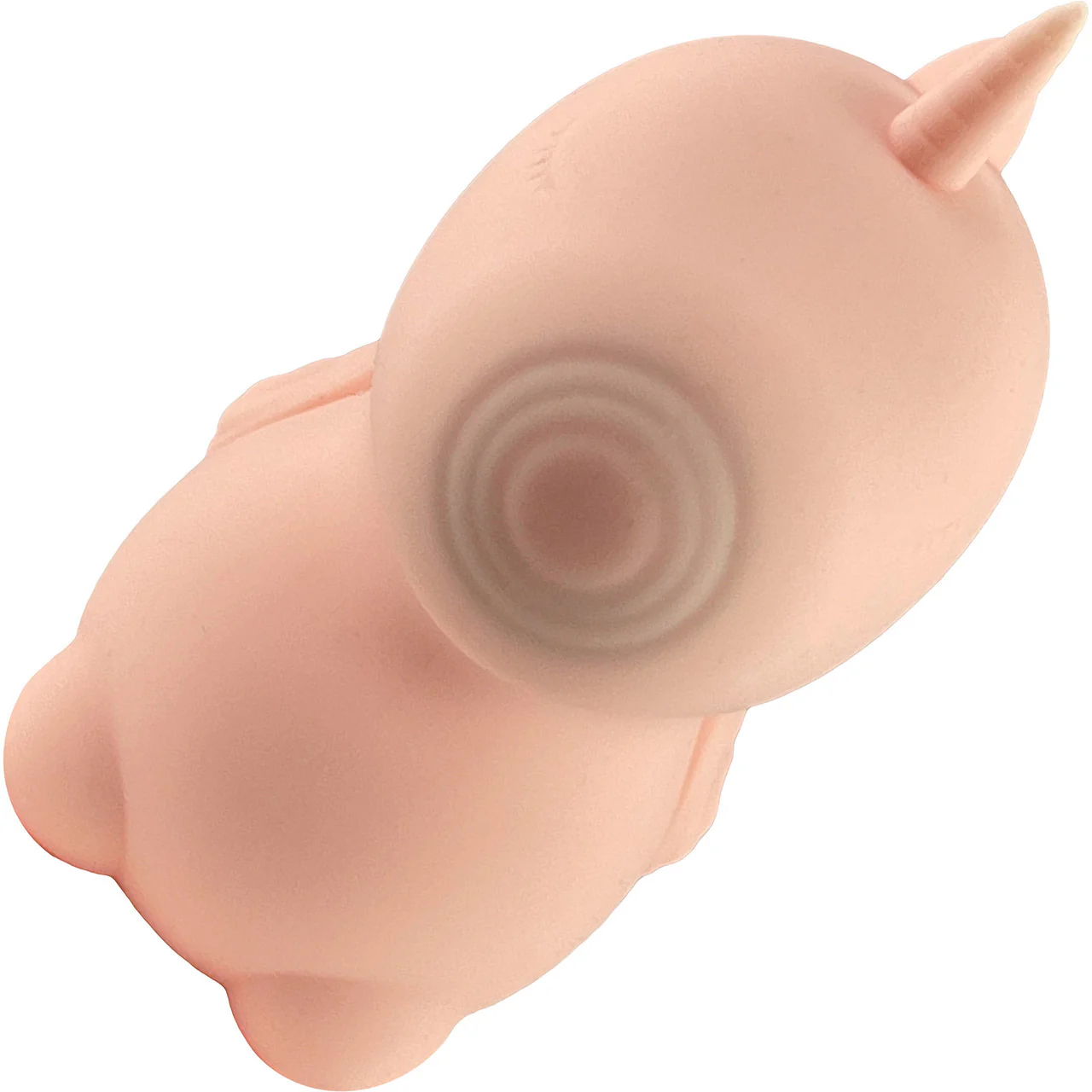 Unihorn Heart Throb Pulsing Silicone Clitoral Vibrator - Pink - Image 9