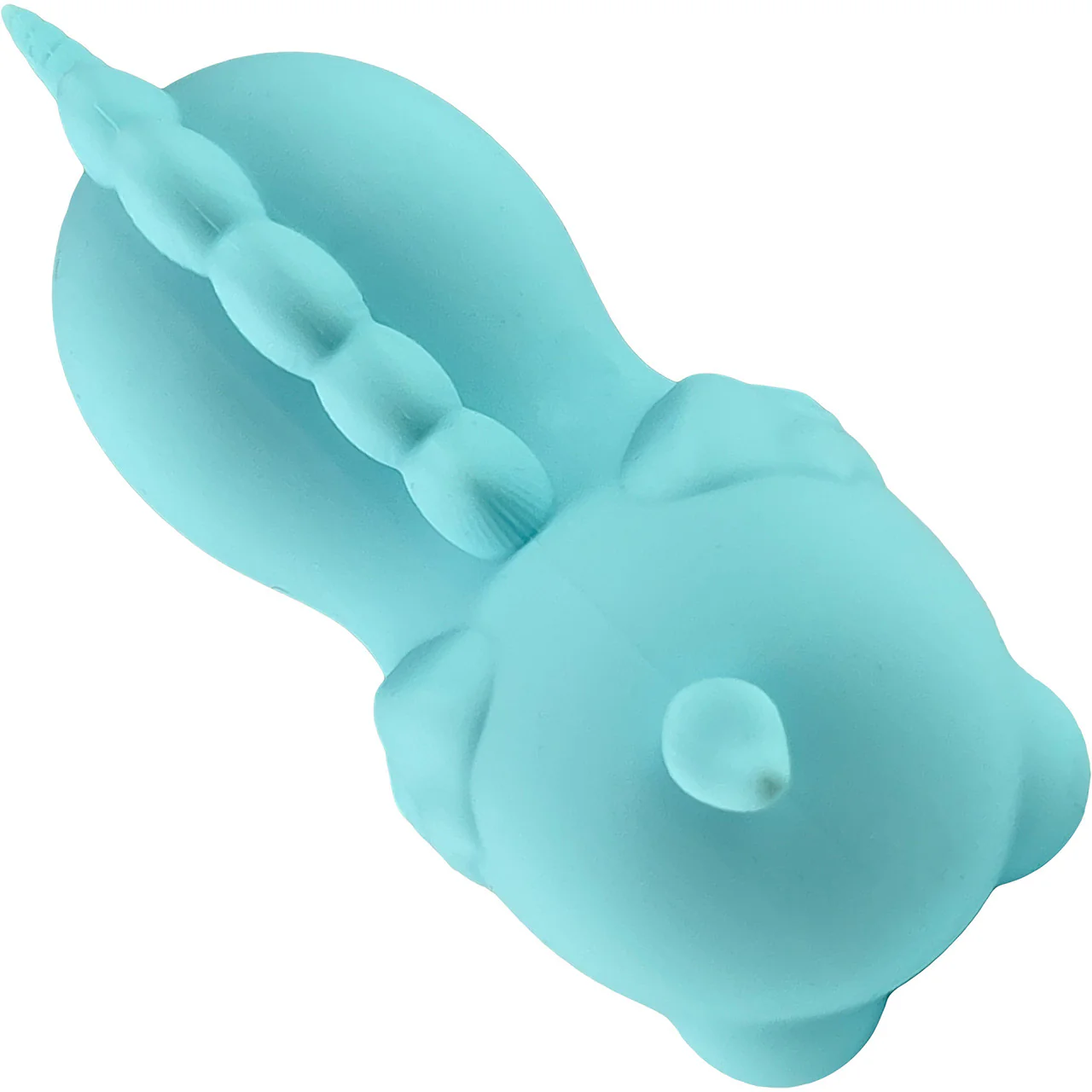 Unihorn Mount 'N Peak Pointed Flicking Silicone Clitoral Vibrator - Blue - Image 6