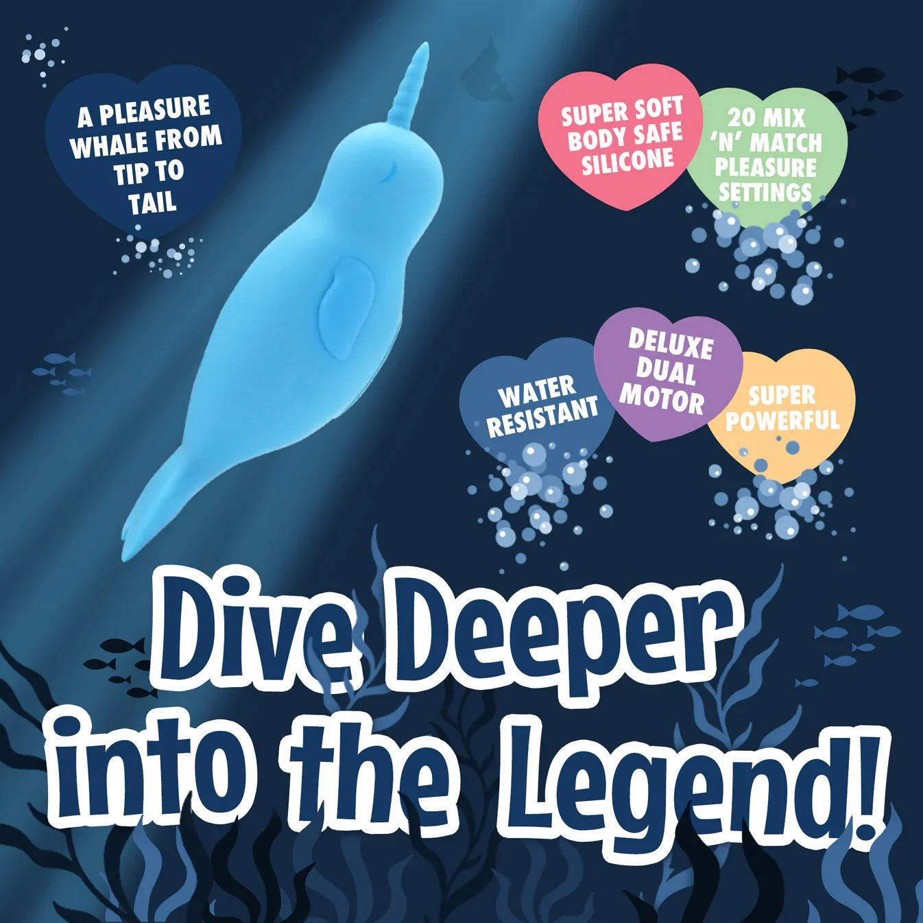 Unihorn Of The Sea Neigh Mo The Narwhal Silicone Clitoral Vibrator - Image 3