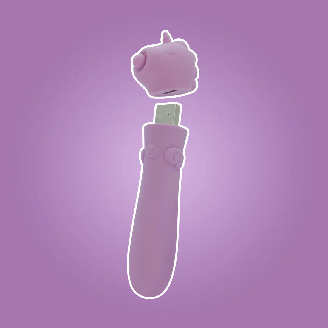 Unihorn USB Rechargeable Silicone Bullet Vibrator - Image 12